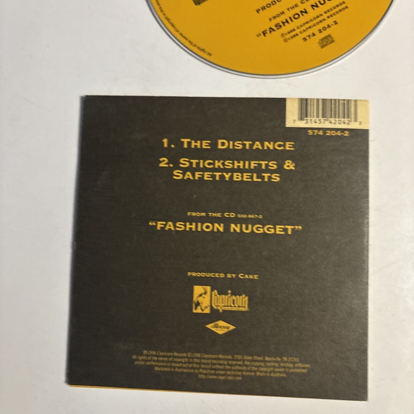 Cake – The Distance (CD, 1997) 574 221-2