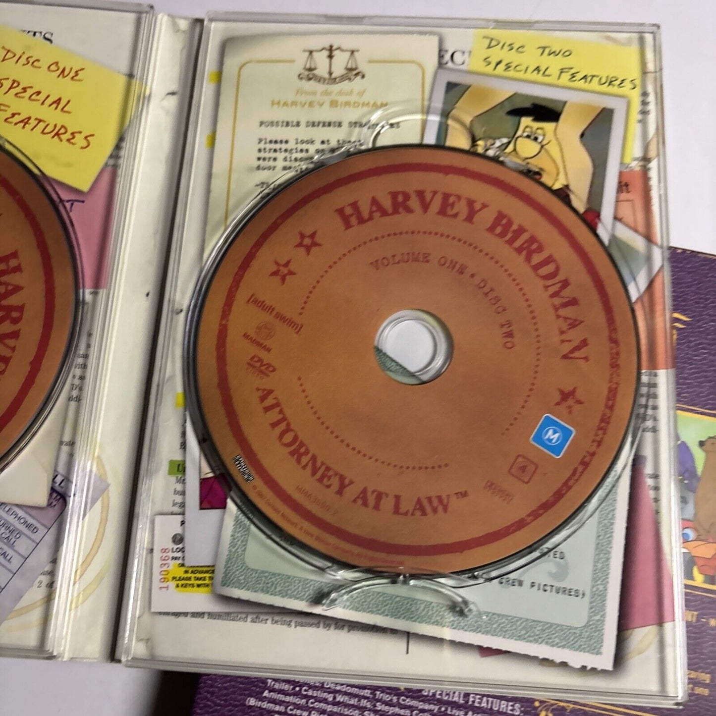 Harvey Birdman - Attorney at Law : Vol 1 & 3 (DVD, 2000, 4-Disc) Region 4