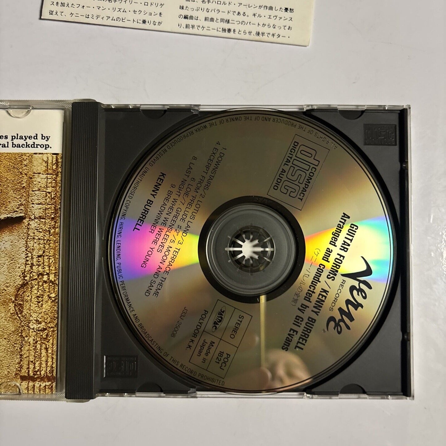 Kenny Burrell � Guitar Forms (CD, 1990) pocj-1821 Japan