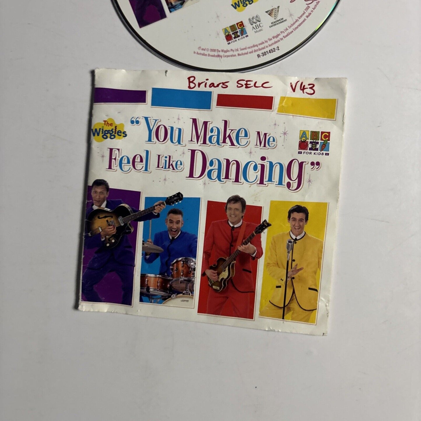 The Wiggles – You Make Me Feel Like Dancing (CD, 2008) Missing cover