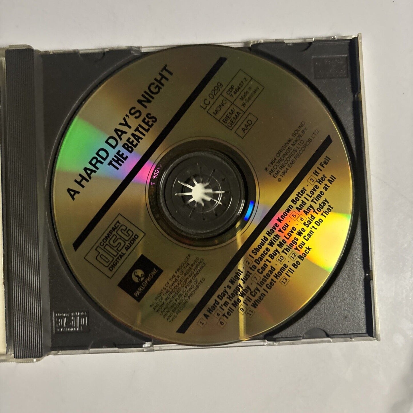 The Beatles – A Hard Day's Night (CD, 1964) CDP 7 46437 2