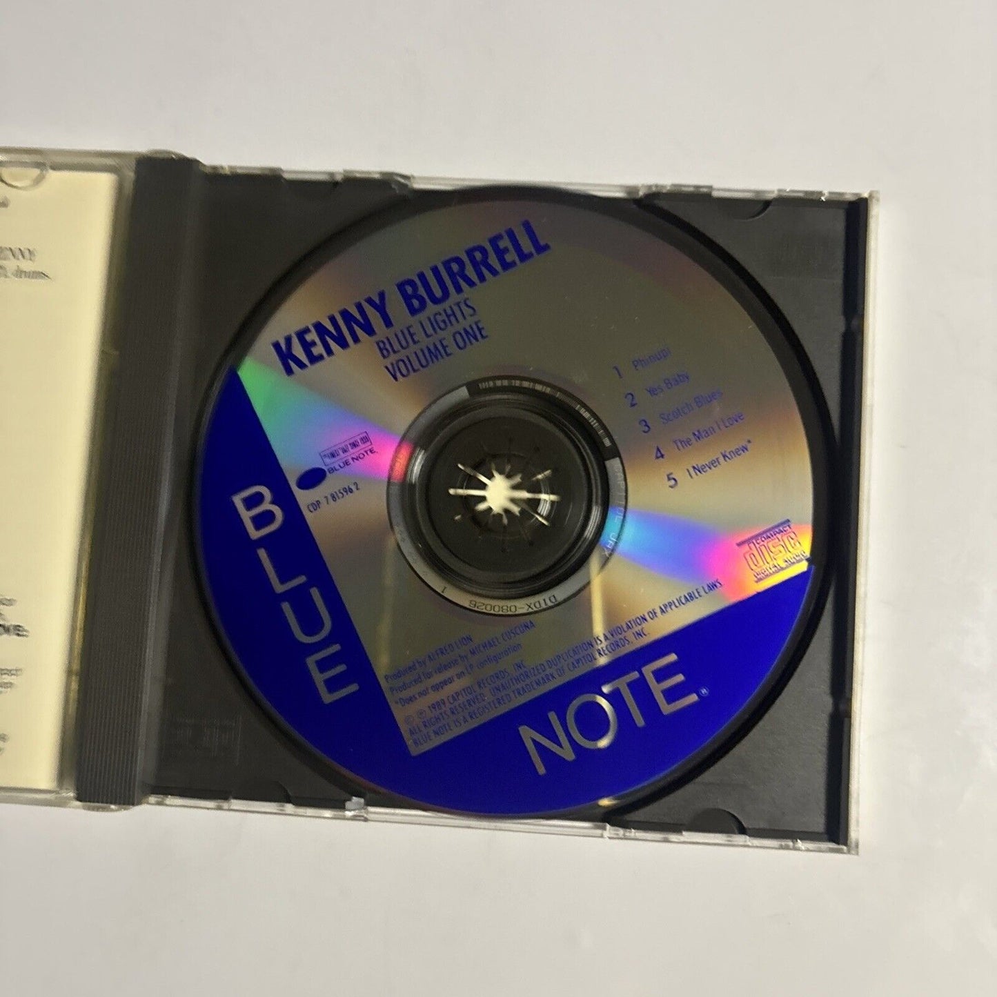 Kenny Burrell – Blue Lights Volume One (CD, 1989) CDP 7 81596 2