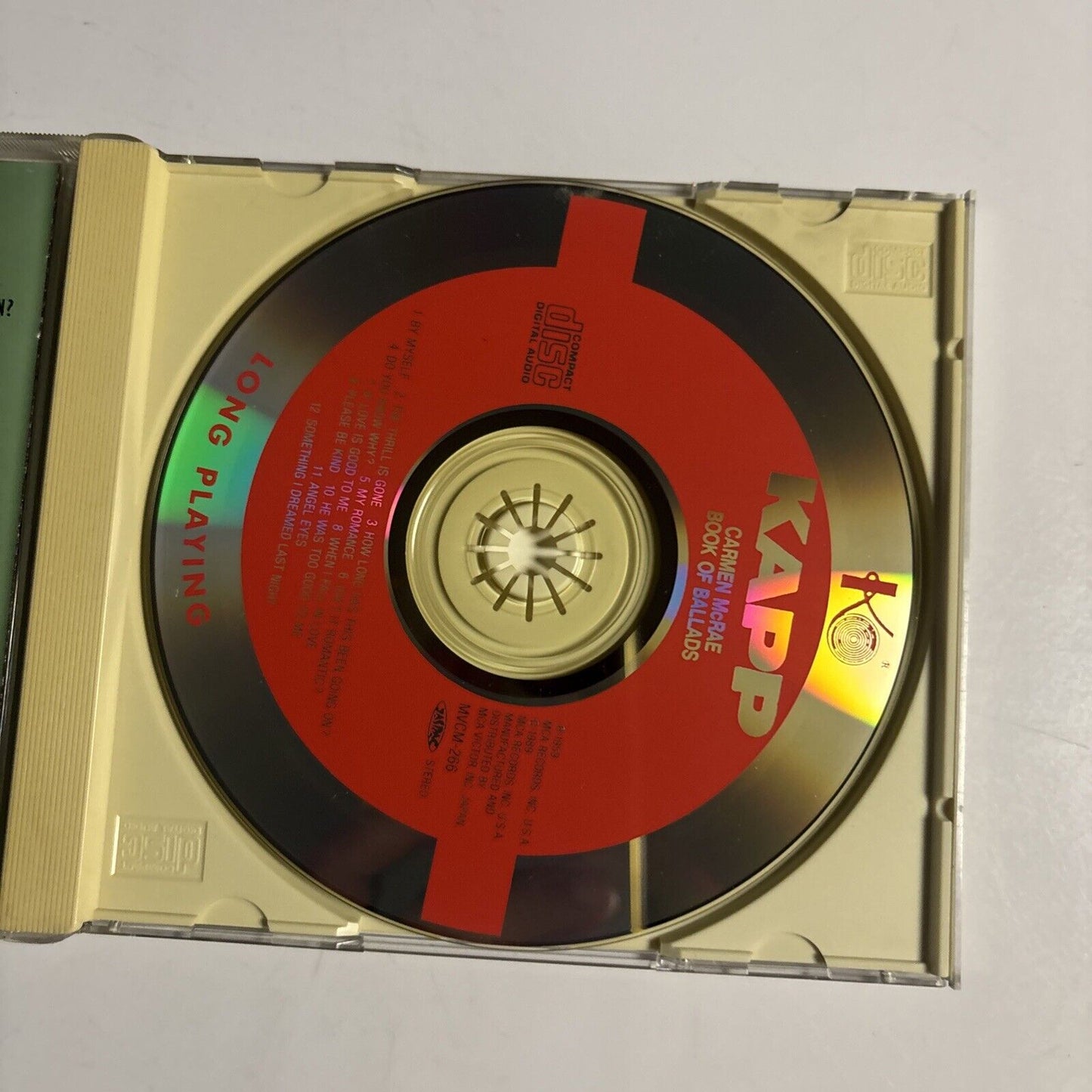 Carmen McRae – Book Of Ballads (CD, 1992) mvcm-266 Japan