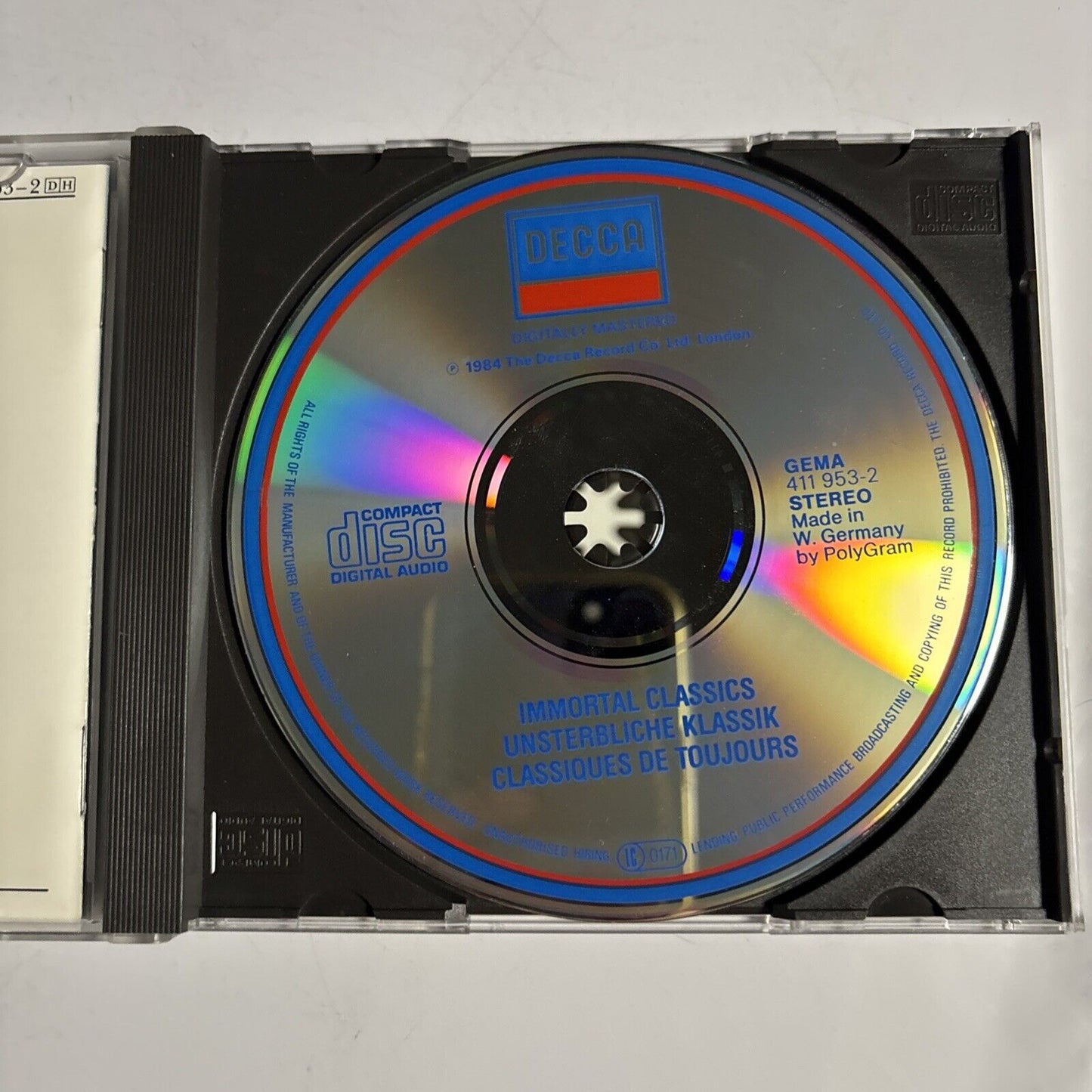 Immortal Classics – Decca (CD, 1985) 411 953-2