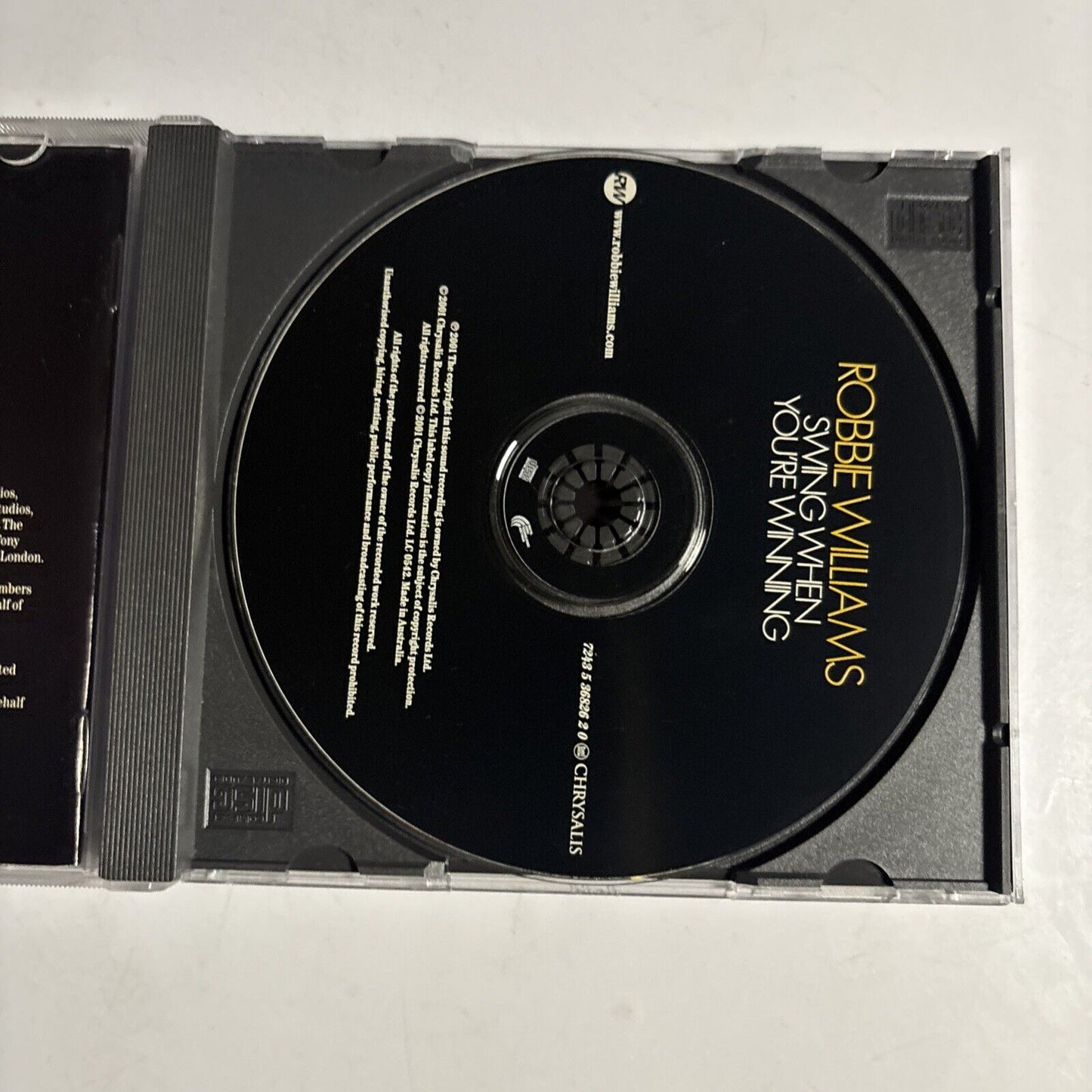 Robbie Williams – Swing When You're Winning (CD, 2001)