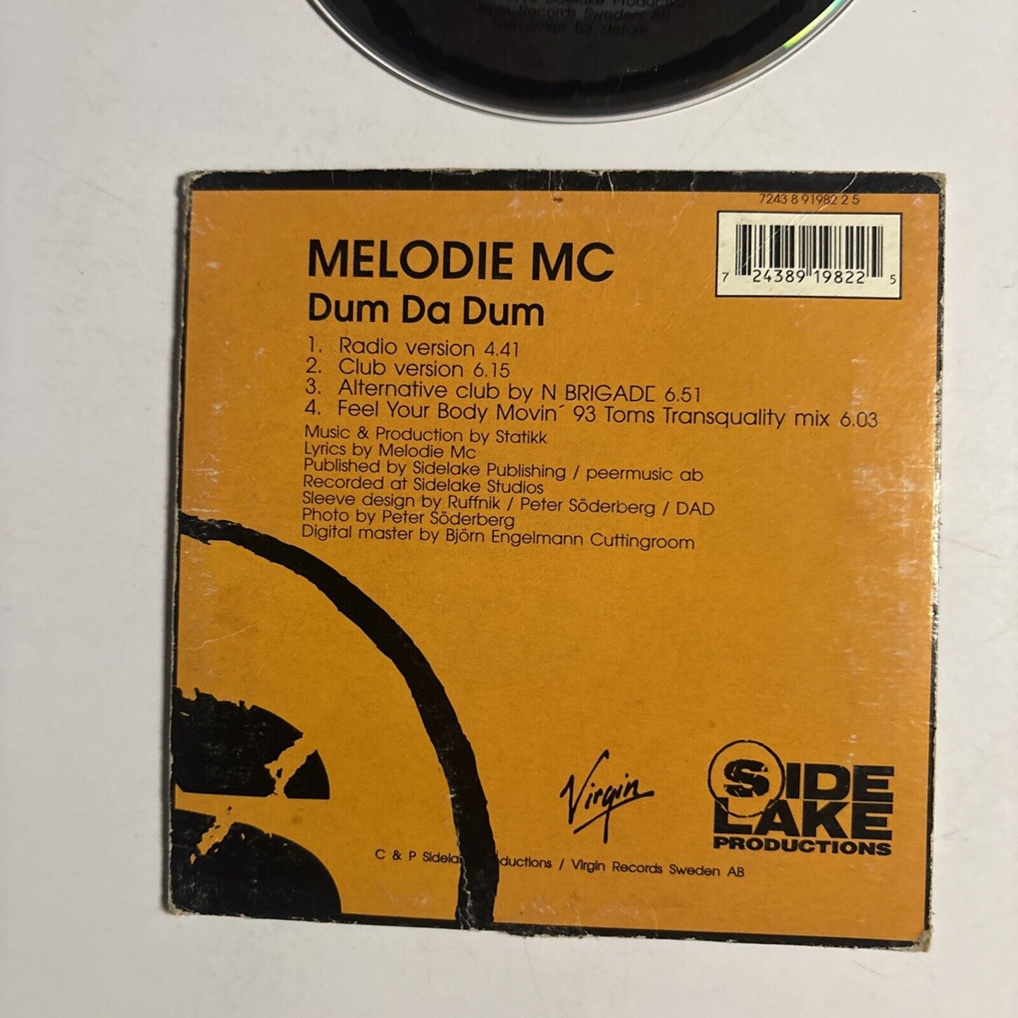 Melodie MC – Dum Da Dum (CD, 1993) Cardsleeve