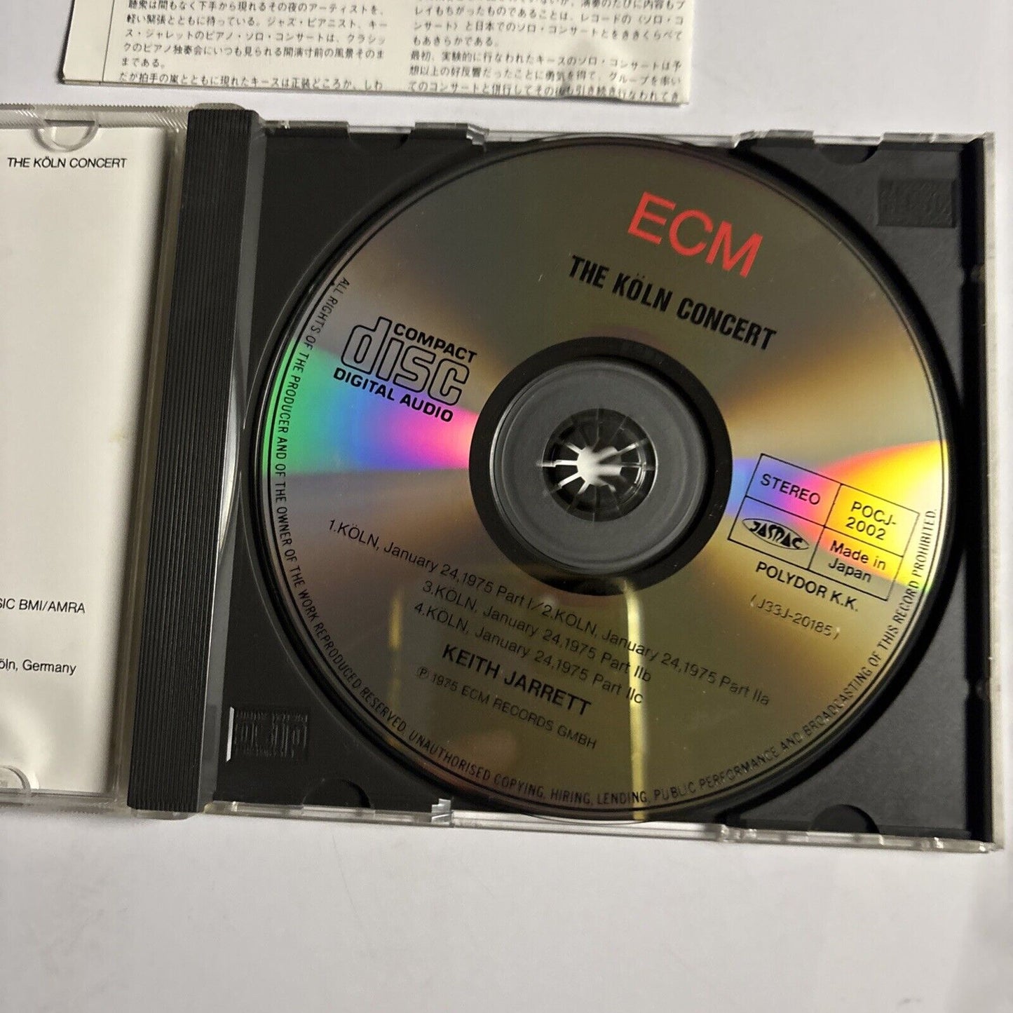 Keith Jarrett – The Köln Concert (CD, 1991) pocj-2002 Japan
