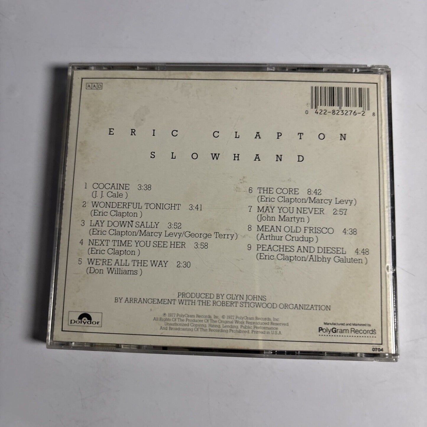 Eric Clapton – Slowhand (CD, 1977)