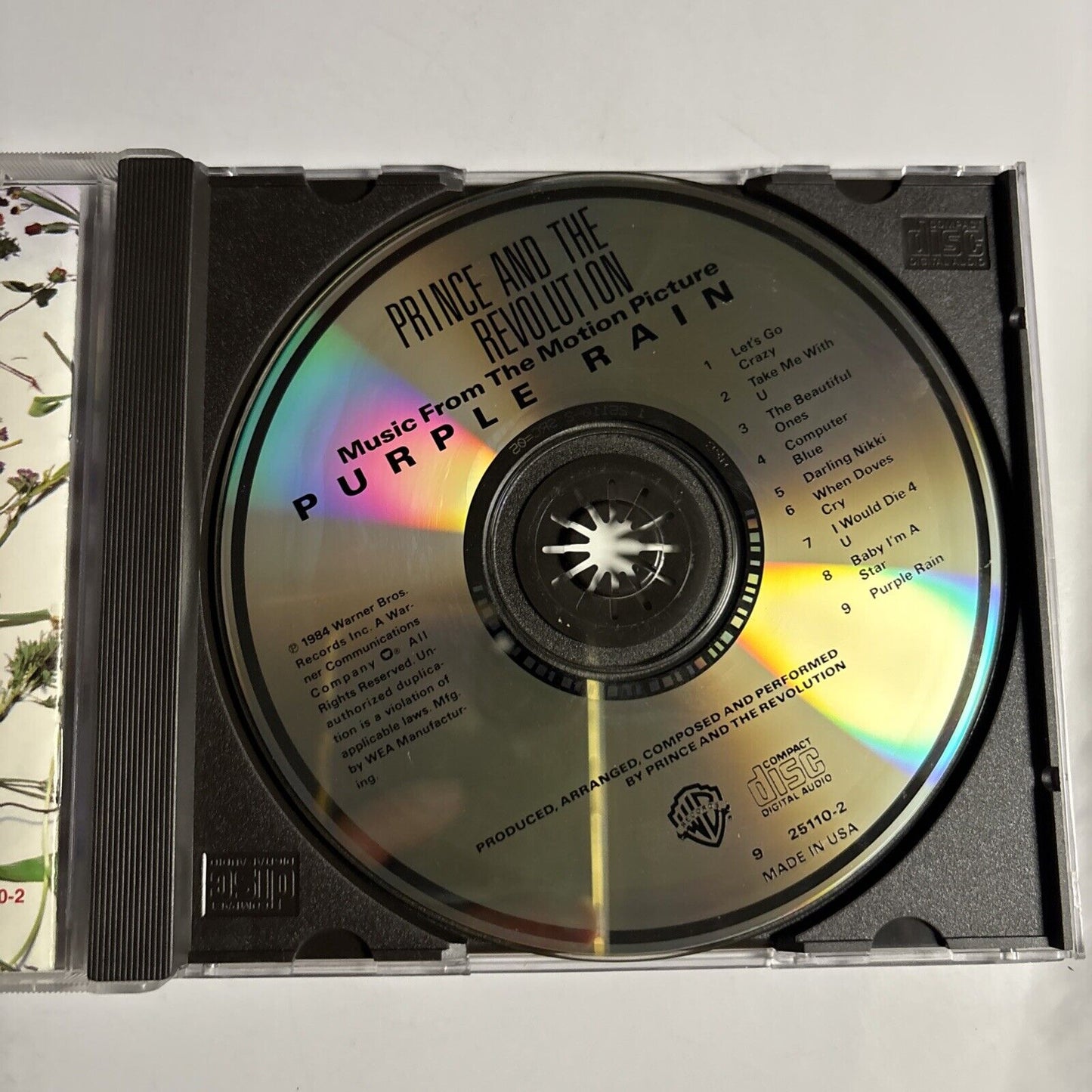 Prince And The Revolution – Purple Rain (CD, 1984) 925 110-2