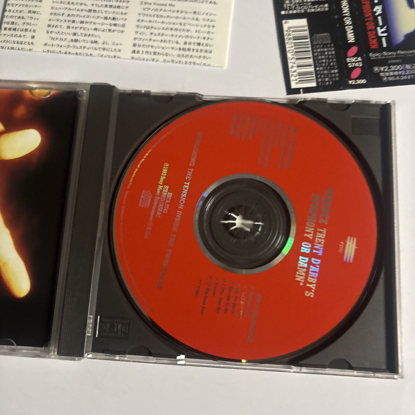 Terence Trent D'Arby – Symphony Or Damn (CD, 1993) esca-5743 Japan obi