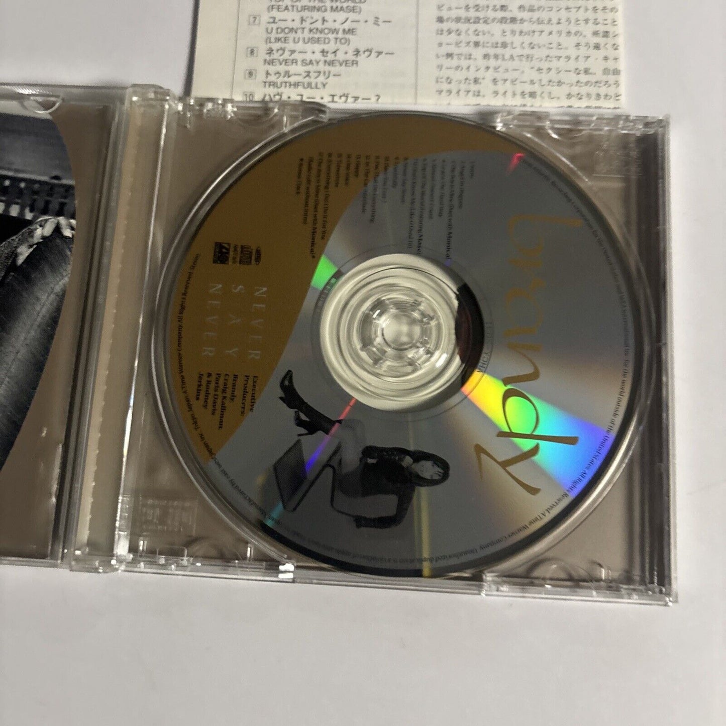 Brandy ー Never Say Never (CD, 1998) amcy-2631 Japan Bonus Track