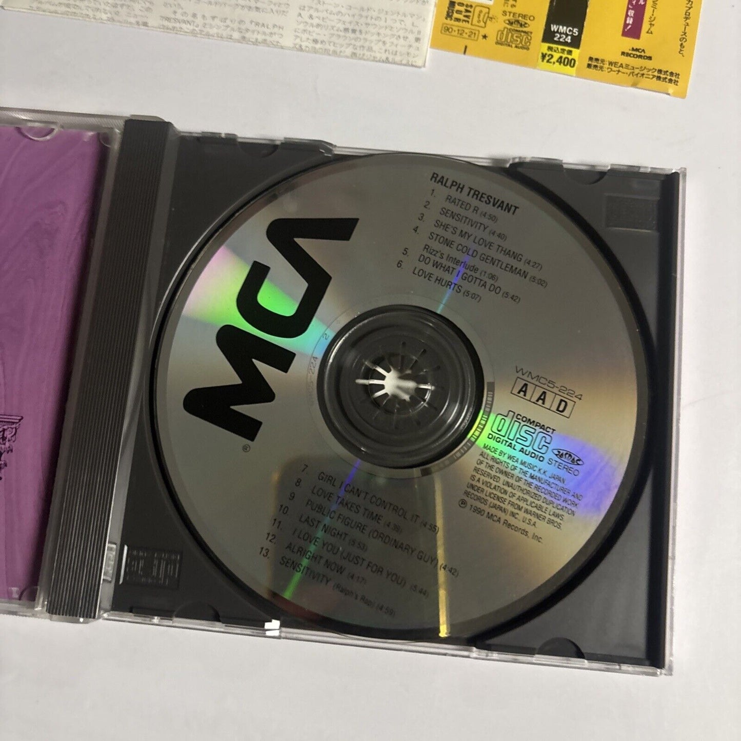 Ralph Tresvant – Ralph Tresvant (CD, 1990) wmc5-224 Japan obi