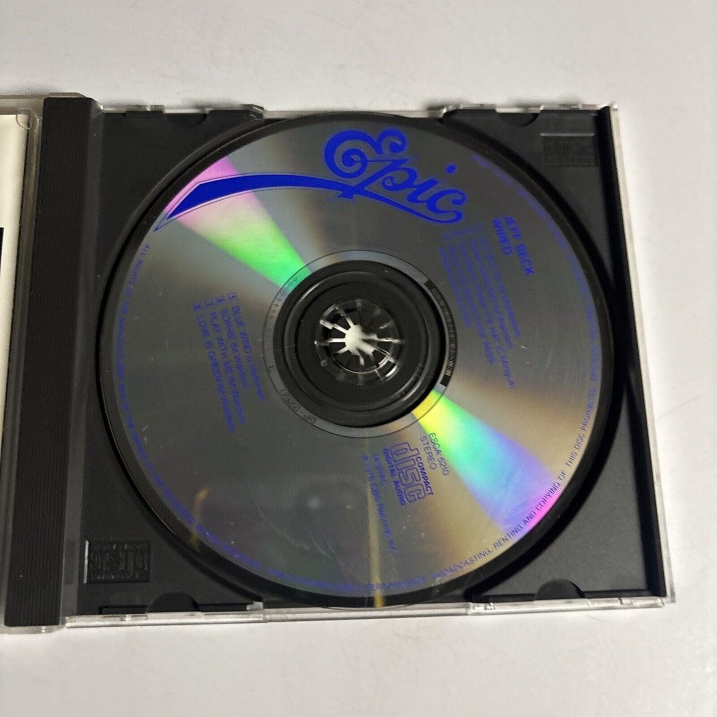 Jeff Beck – Wired (CD, 1990) esca-5210 Japan