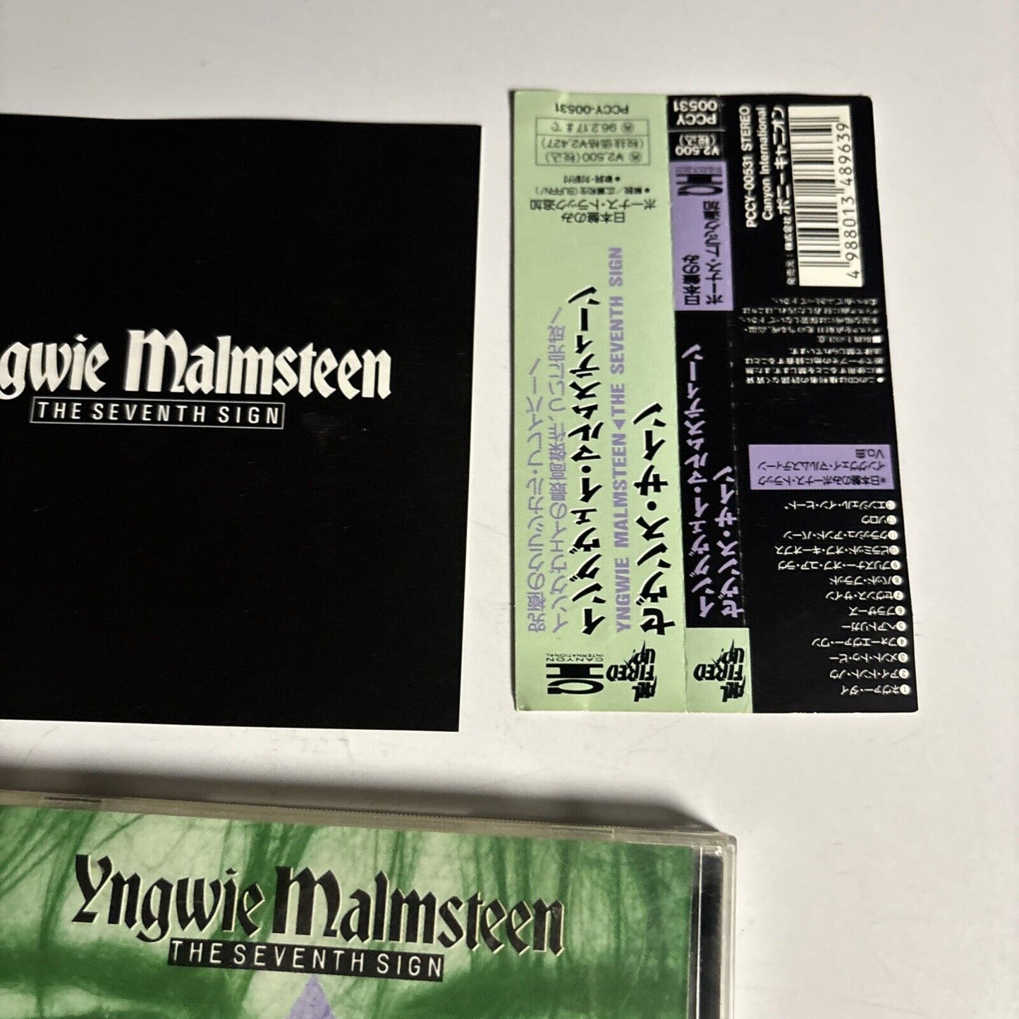 Yngwie Malmsteen – The Seventh Sign (CD, 1994) pccy-00531 Japan obi