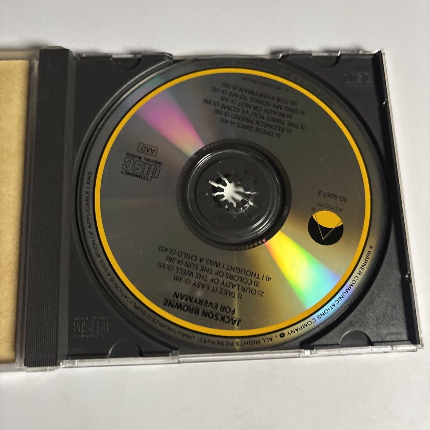 Jackson Browne – For Everyman (CD, 1973) SD 5067-2