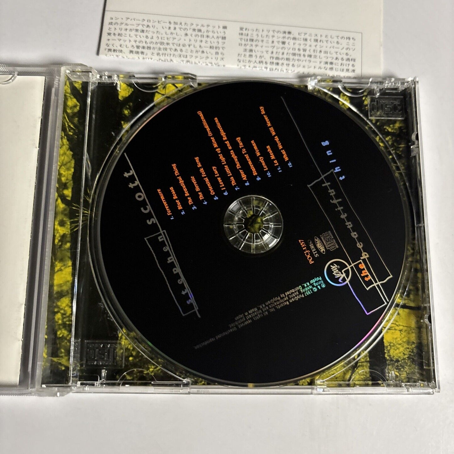 Stephen Scott – The Beautiful Thing (CD,1997) pocj-1357 Japan