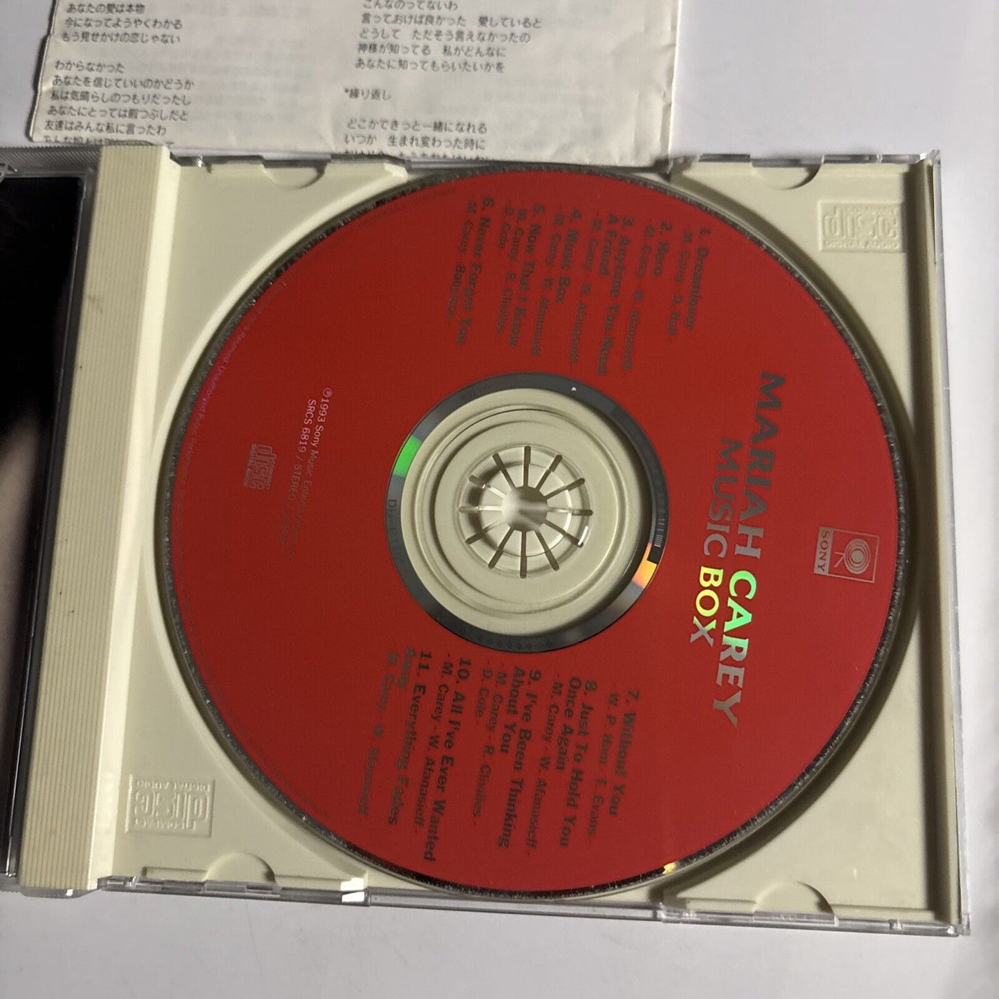 Mariah Carey – Music Box (CD, 1993) srcs-6819 Japan