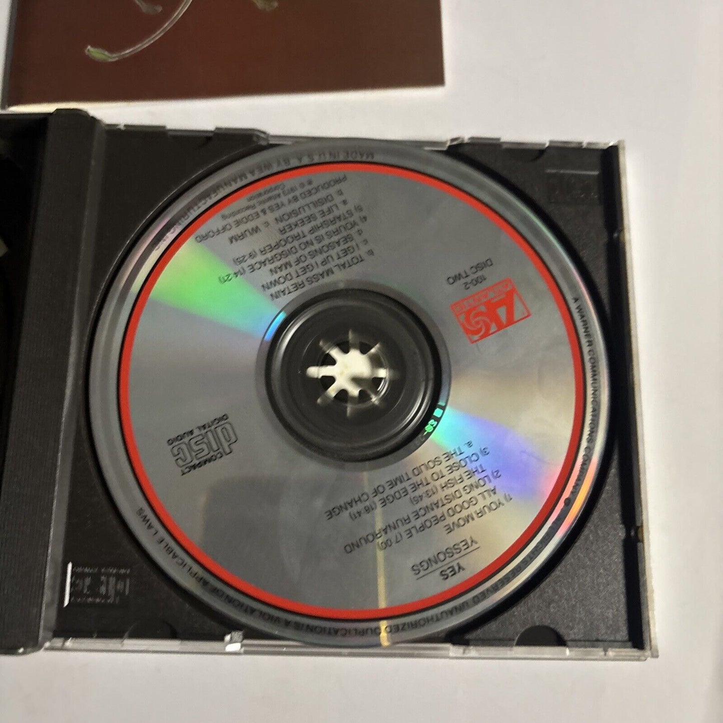 Yes – Yessongs (CD, 1987, 2-Disc) SD 100-2