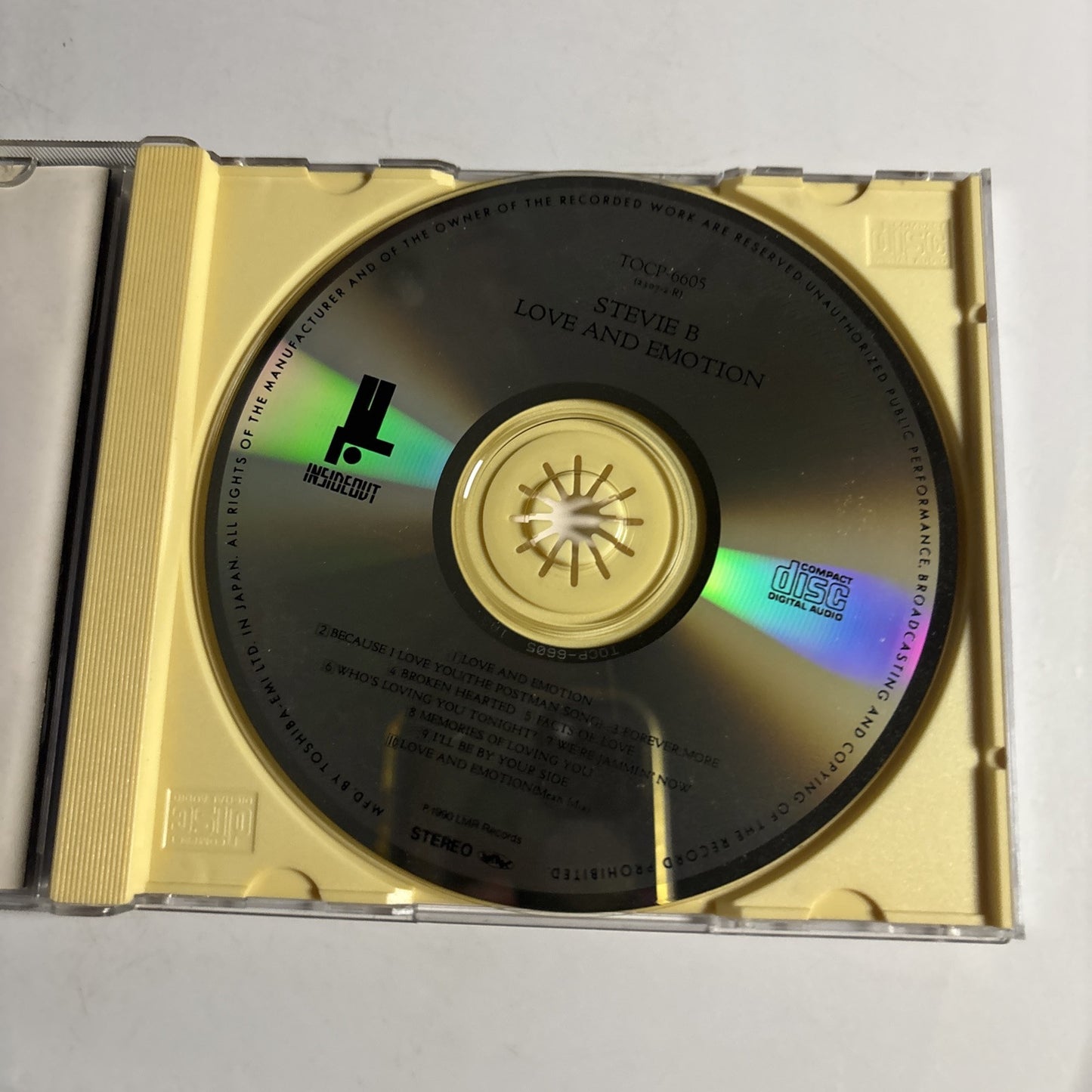 Stevie B – Love & Emotion (CD, 1991) tocp-6605 Japan