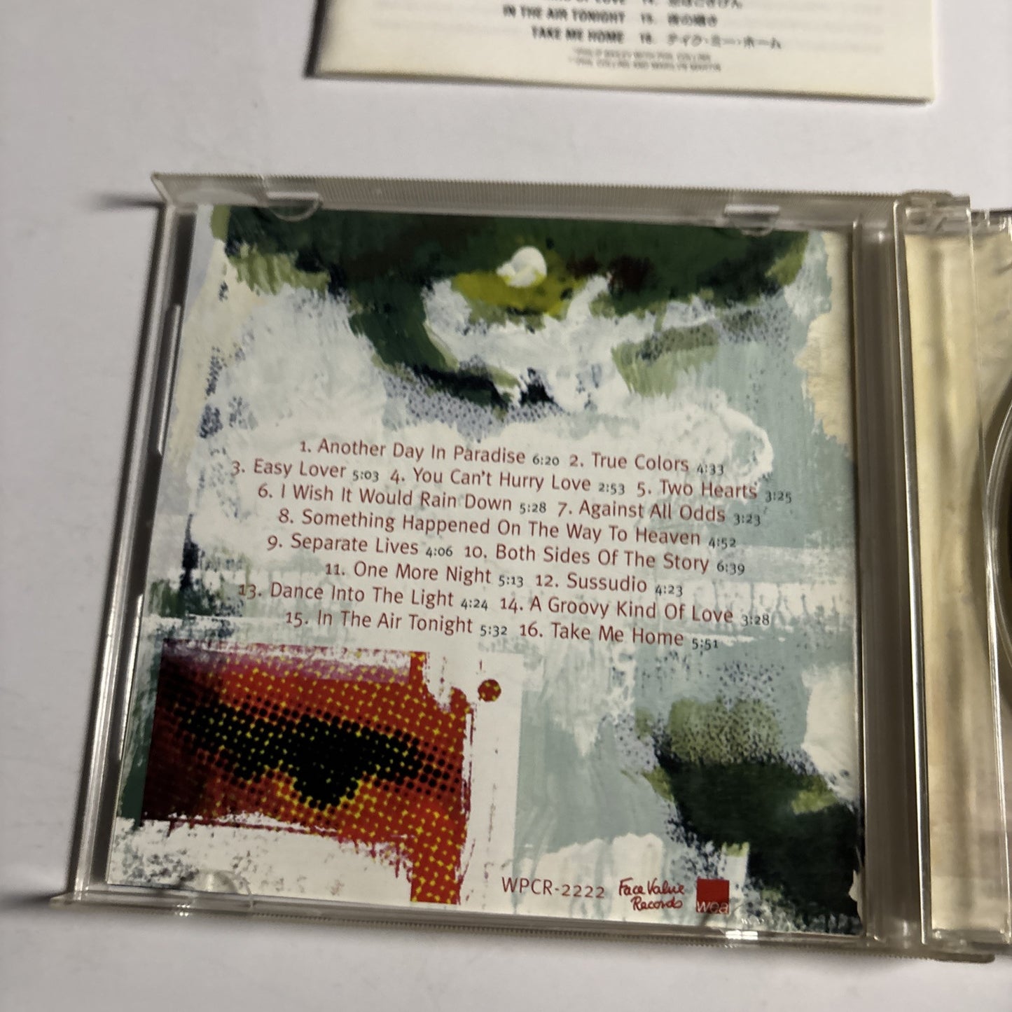 Phil Collins – ...Hits (CD, 1998) wpcr-2222 Japan