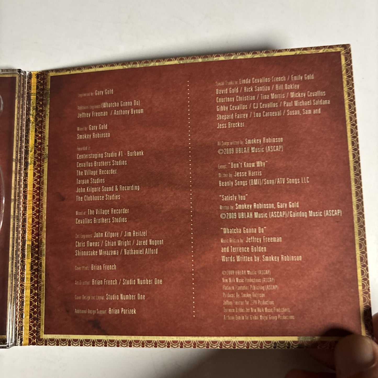 Smokey Robinson – Time Flies When You're Having Fun (CD, 2009) Digipak