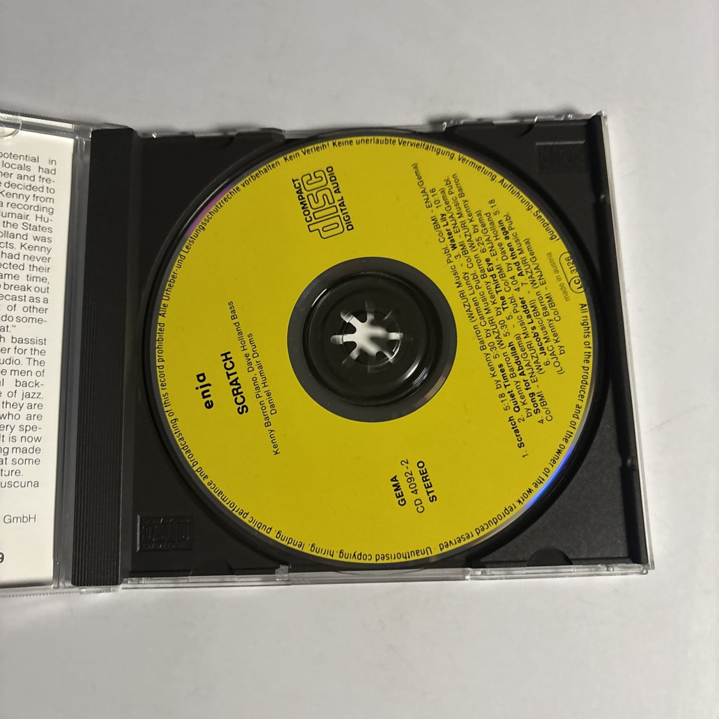 Kenny Barron – Scratch (CD, 1986) Germany