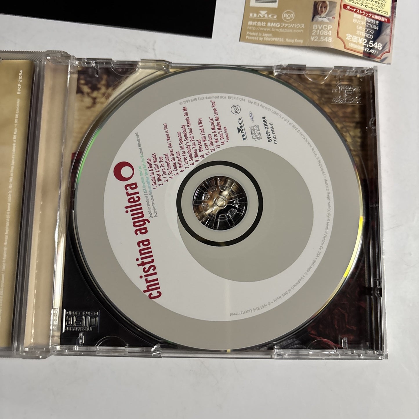 Christina Aguilera – Christina Aguilera (CD, 1999) bvcp-21084 Japan obi