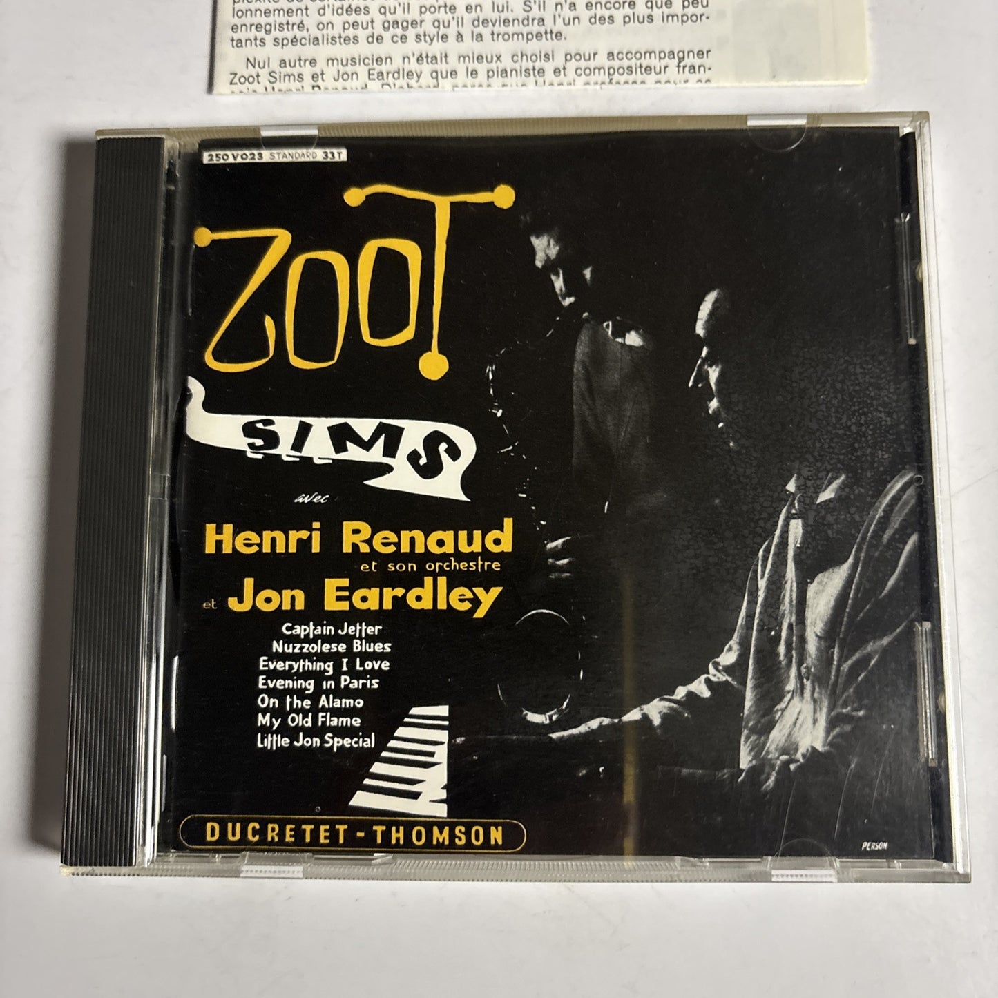 Zoot Sims – In Paris (CD, 1991) tocj-5381 Japan