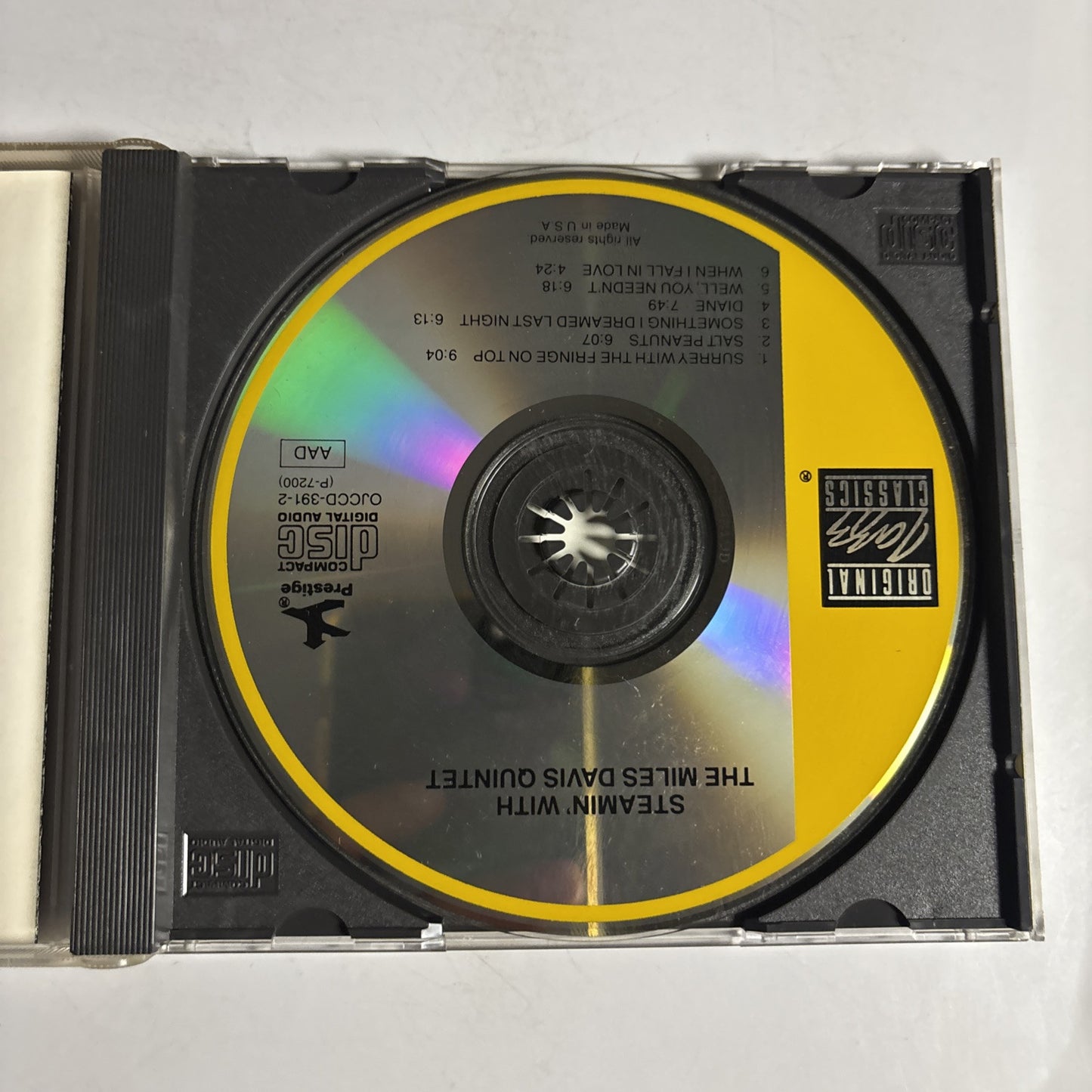 The Miles Davis Quintet – Steamin' With The Miles Davis Quintet (CD, 1989)