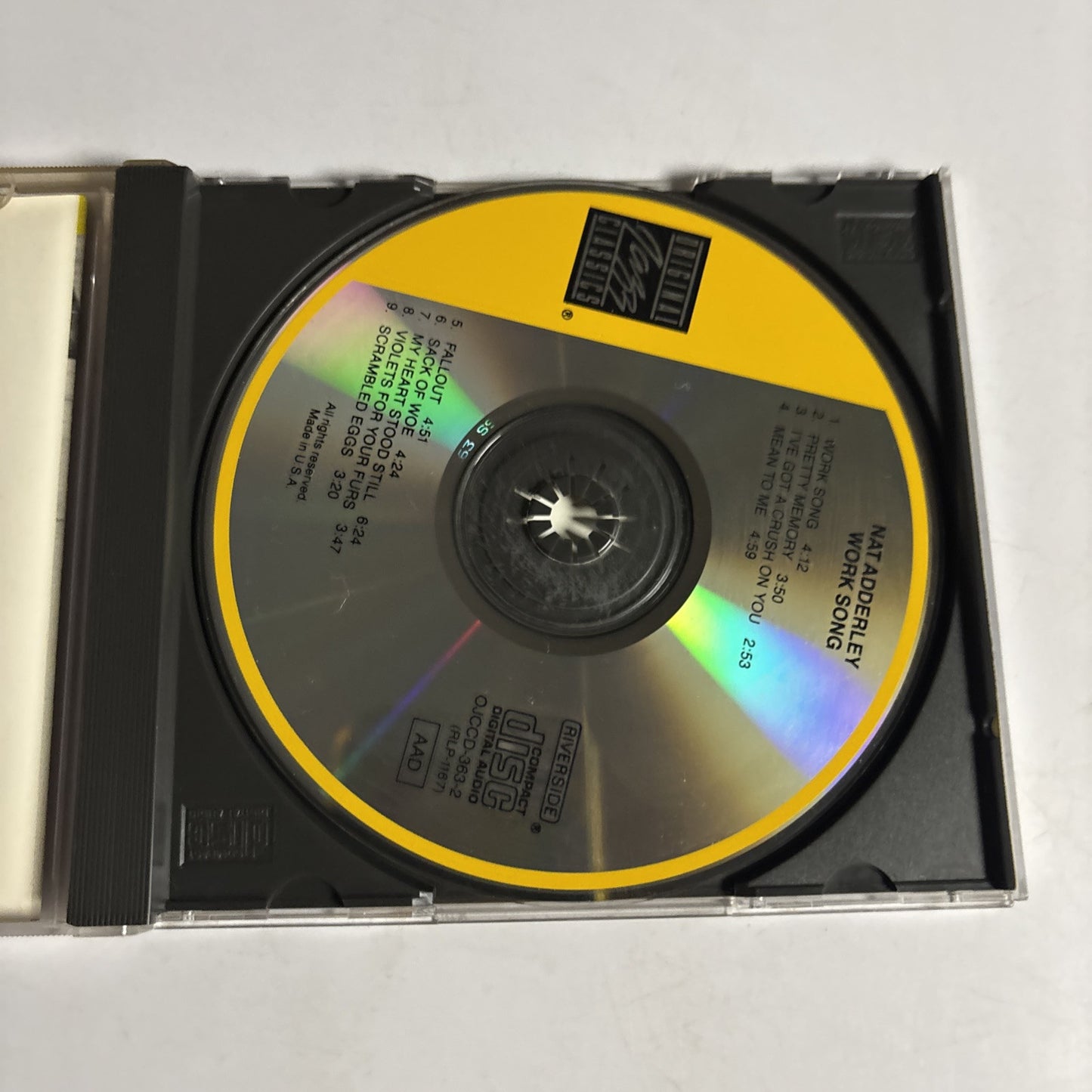 Nat Adderley – Work Song (CD, 1989) OJCCD-363-2