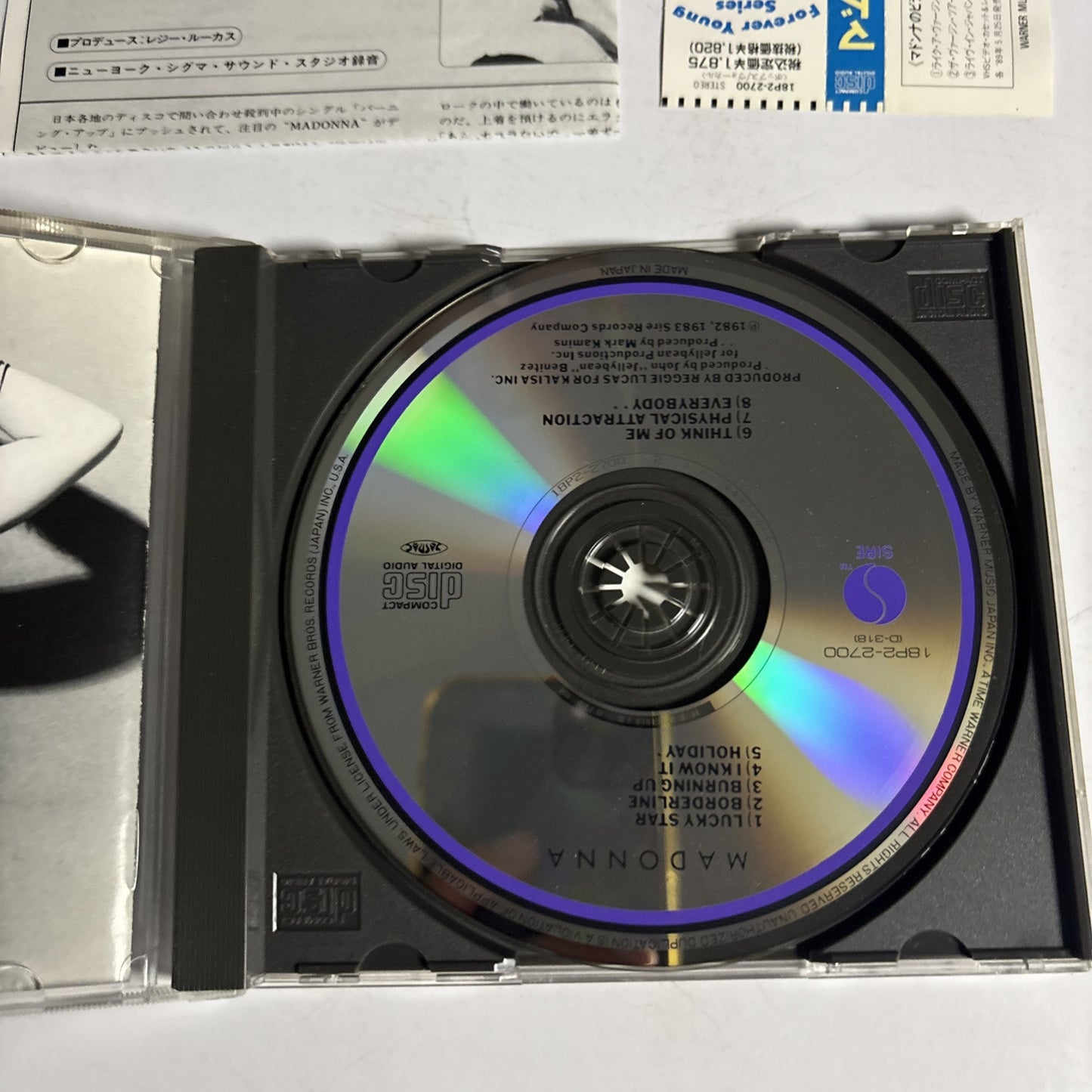 Madonna – Madonna (CD, 1983) 18p2-2700 Japan obi