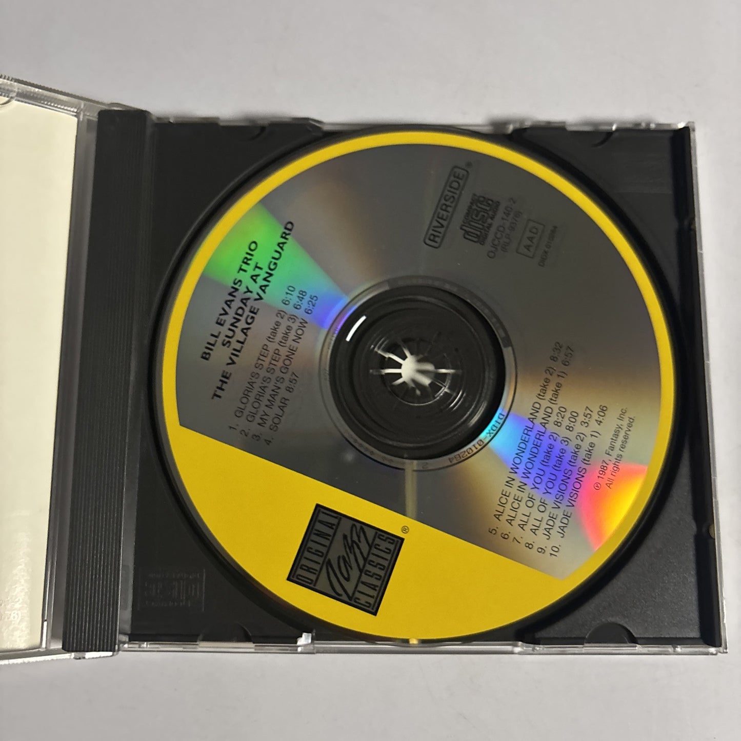 Bill Evans Trio – Sunday At The Village Vanguard (CD, 1961) OJCCD-140-2