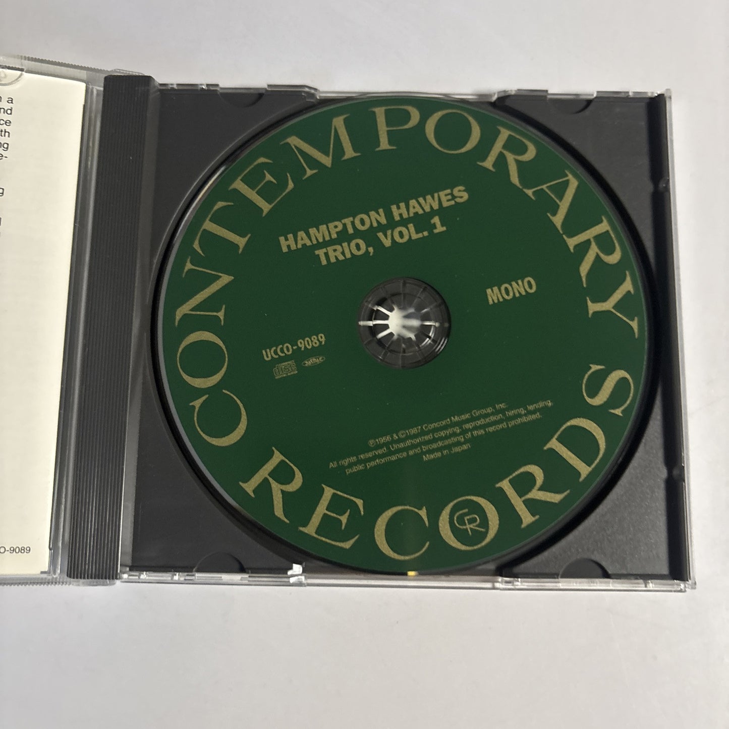 Hampton Hawes Trio – Hampton Hawes Trio, Vol. 1 (CD, 2007) ucco-9089 Japan