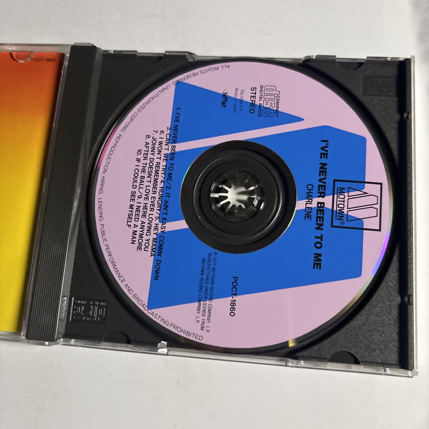 Charlene – I've Never Been To Me (CD, 1982) poct-1860 Japan