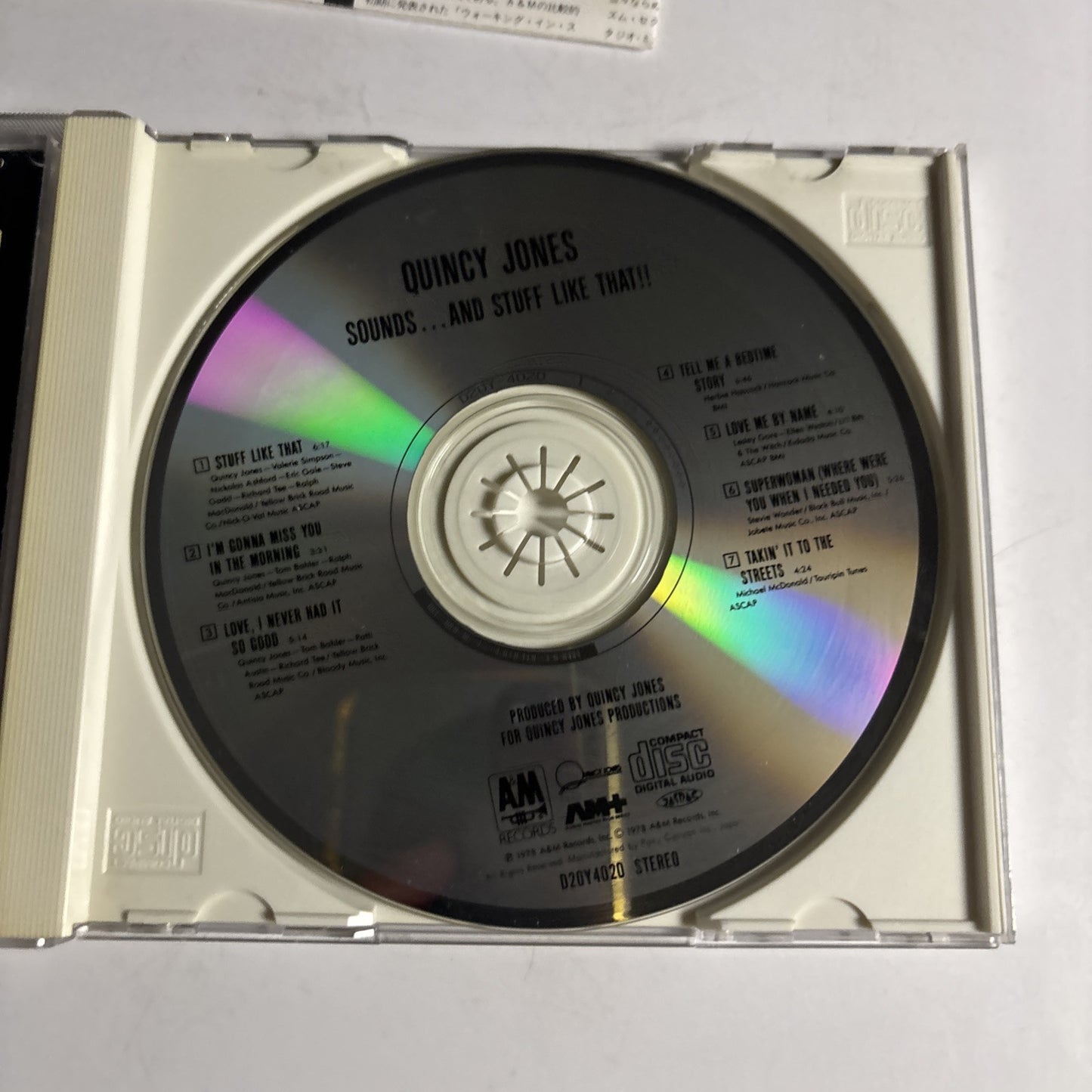 Quincy Jones – Sounds ... And Stuff Like That!! (CD, 1989) d20y4020 Japan