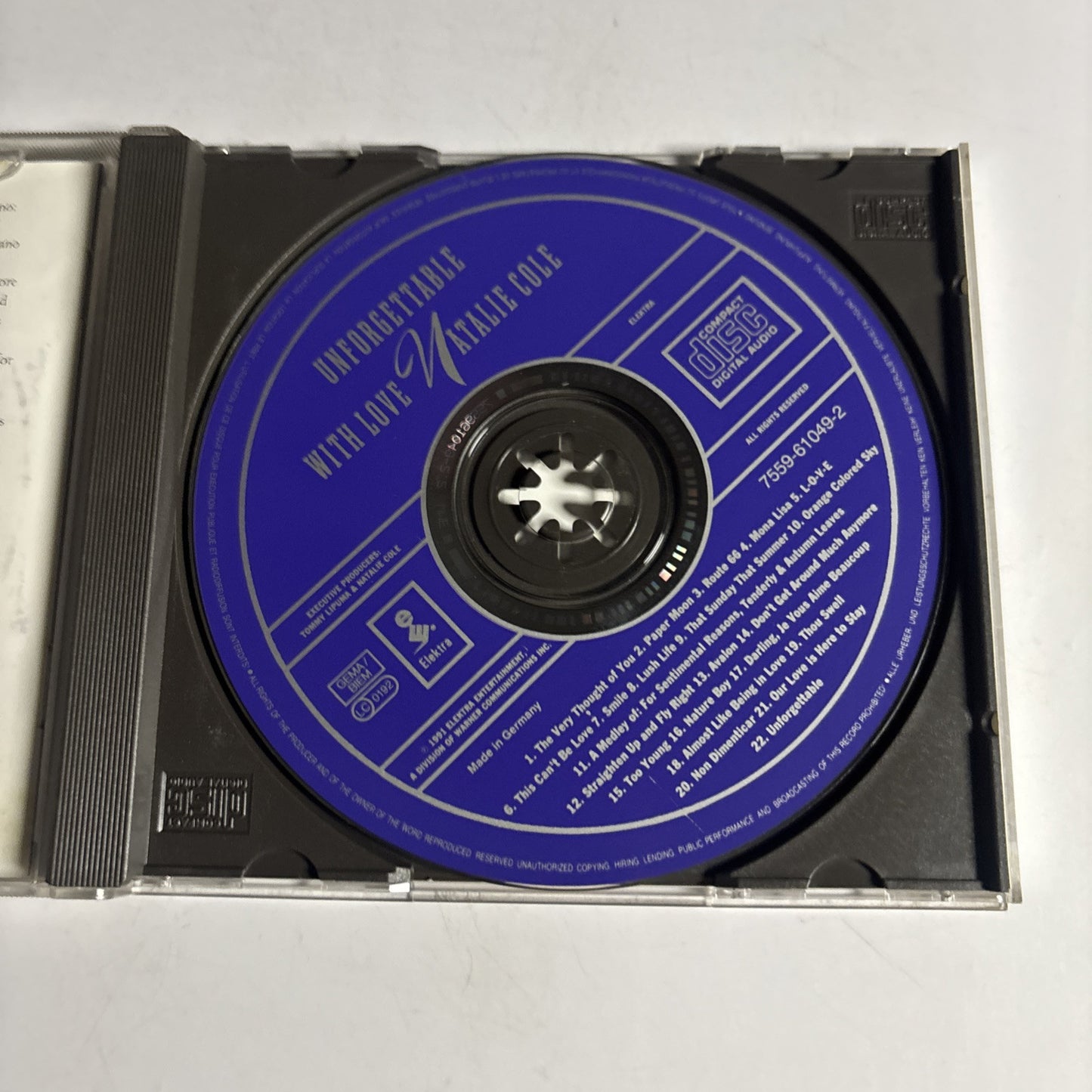 Natalie Cole – Unforgettable With Love (CD, 1991)