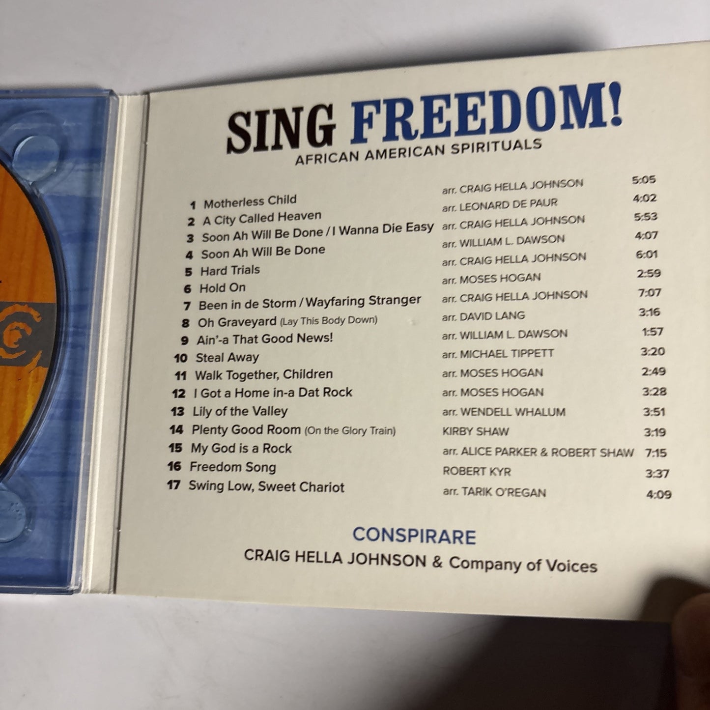 Conspirare – Sing Freedom! African American Spirituals (CD, SACD, 2011)