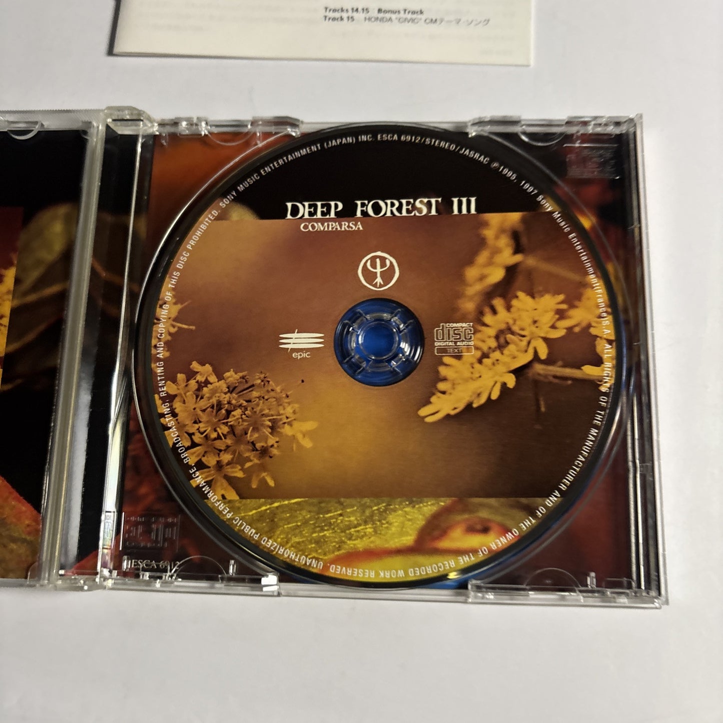 Deep Forest III – Comparsa (CD, 1998) ESCA 6912 Japan Bonus Track