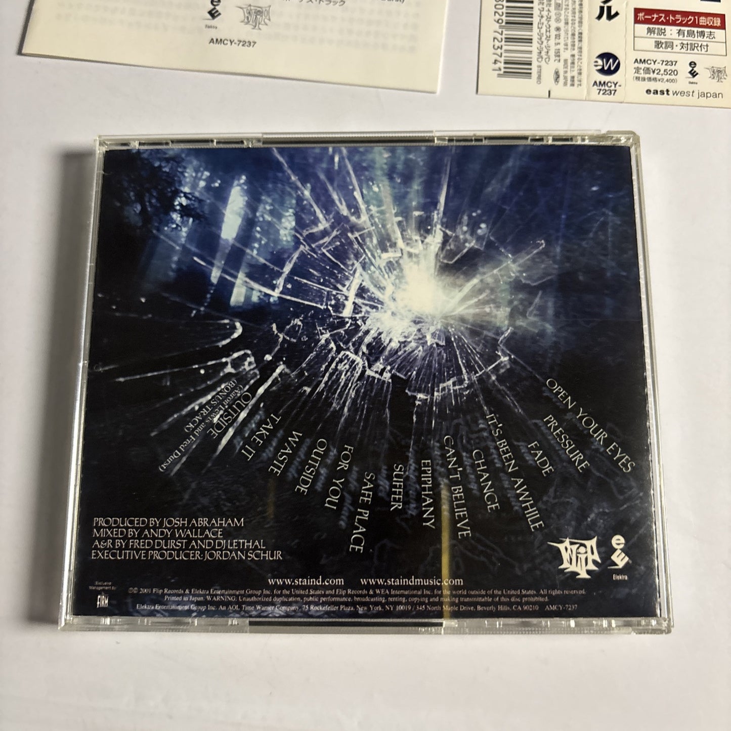 Staind – Break The Cycle (CD, 2001) amcy-7237 Japan obi