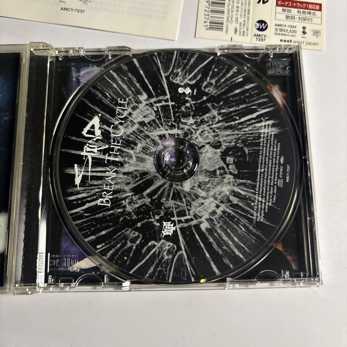 Staind – Break The Cycle (CD, 2001) amcy-7237 Japan obi