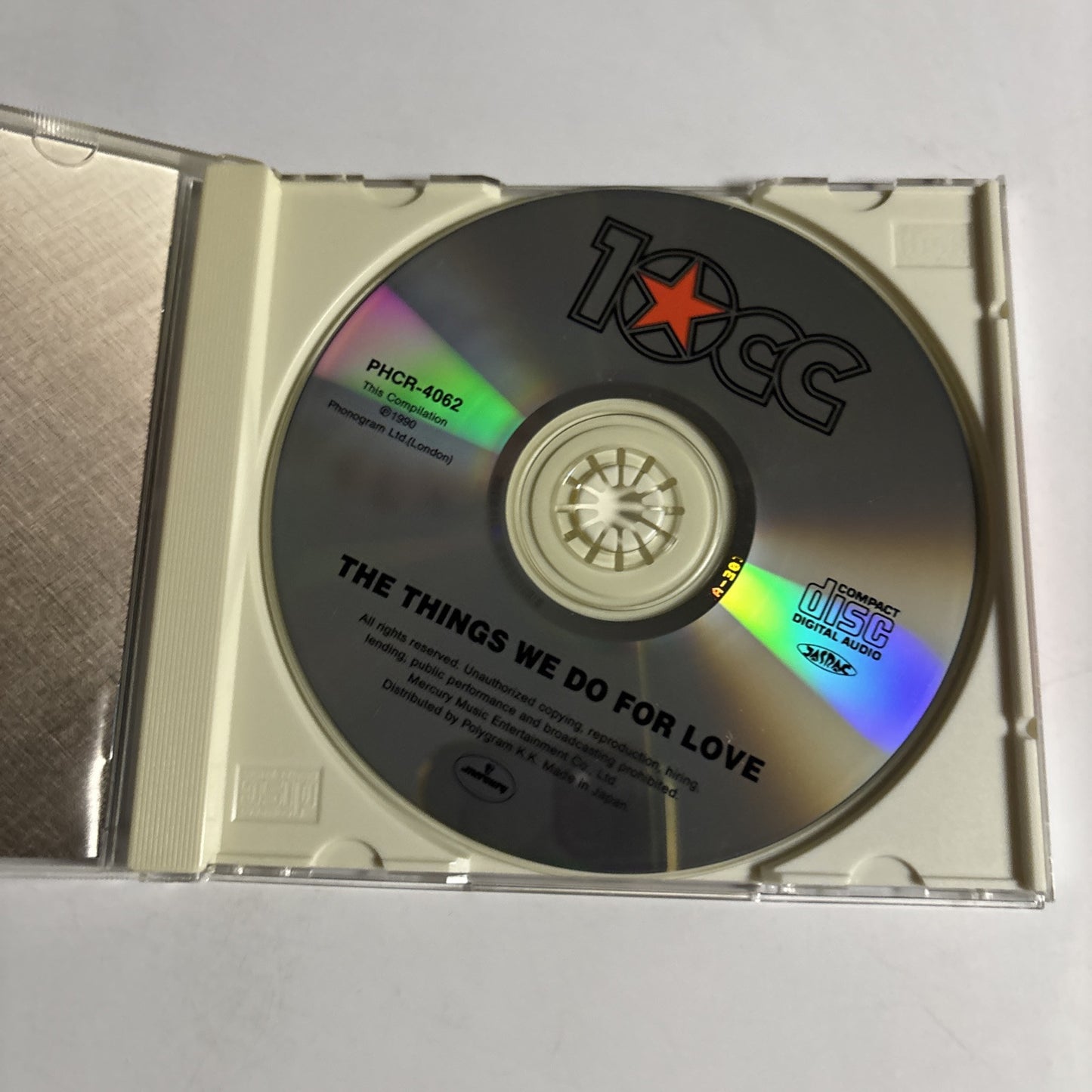 10cc – The Things We Do For Love (CD, 1996) Japan PHCR-4062