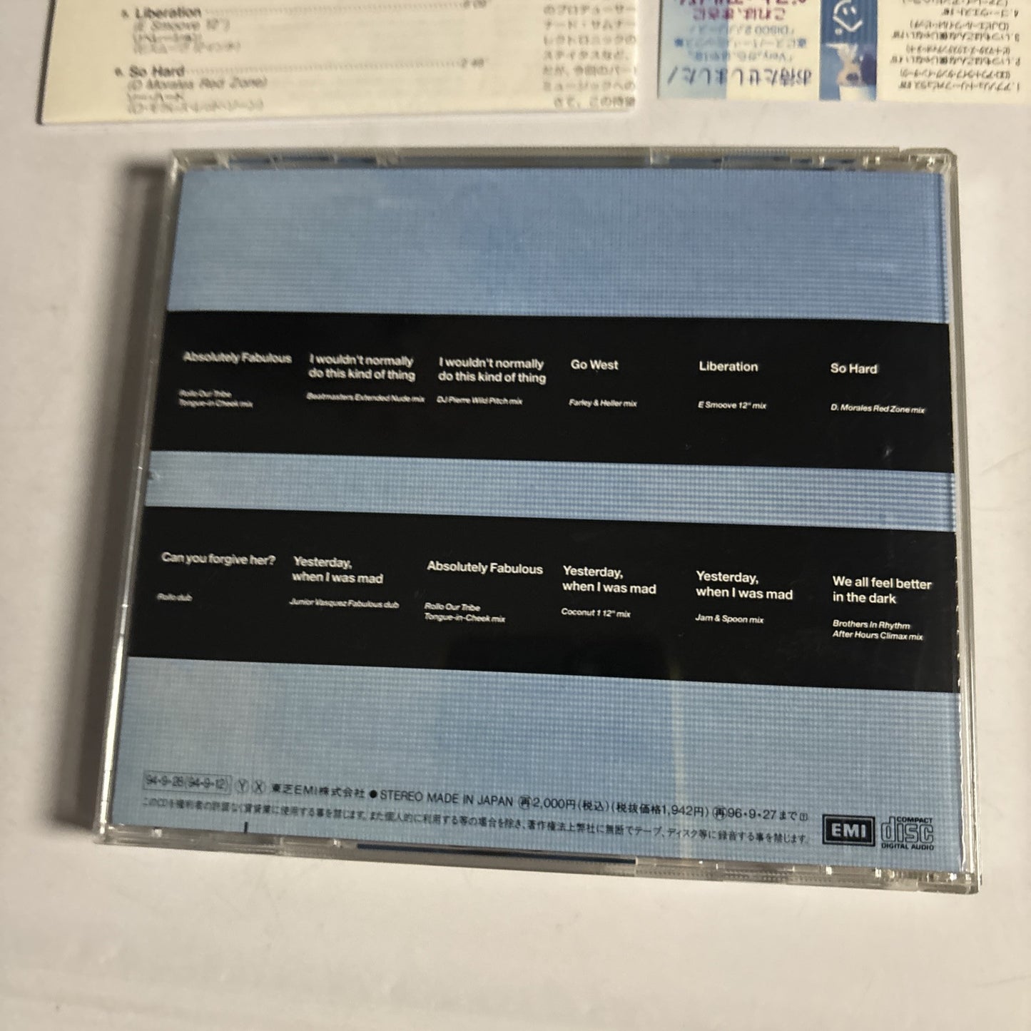Pet Shop Boys – Disco 2 (CD, 1994) Japan Obi TOCP-8370