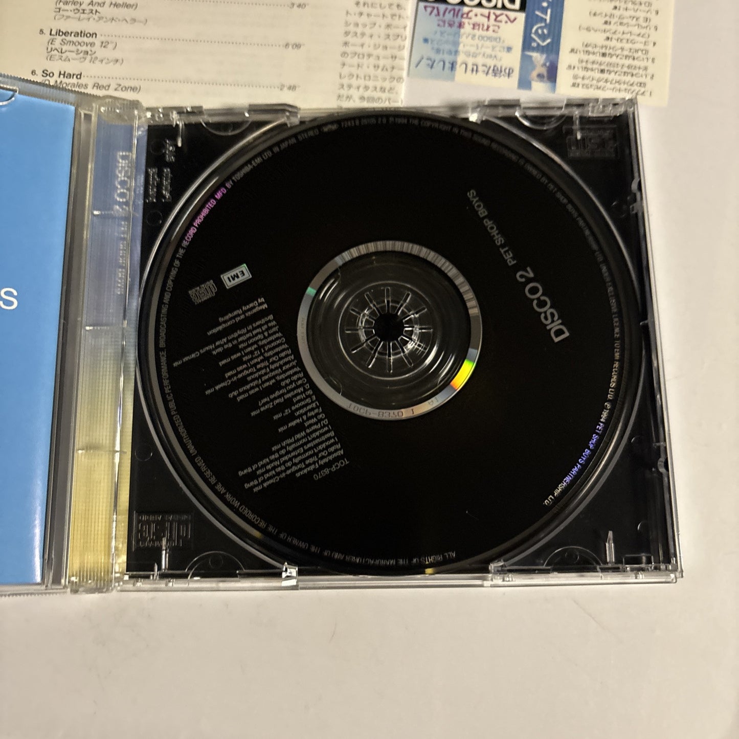 Pet Shop Boys – Disco 2 (CD, 1994) Japan Obi TOCP-8370