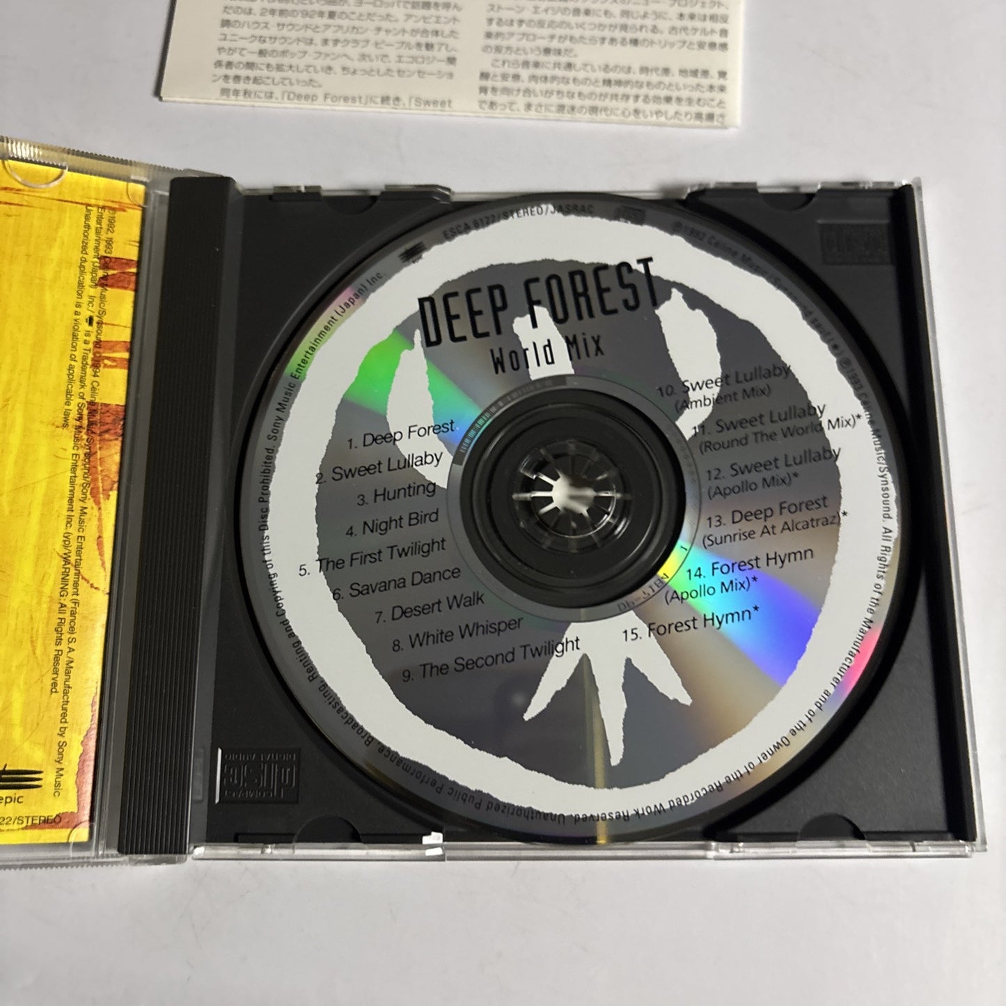 Deep Forest – World Mix (CD, 1994) Japan ESCA 6122