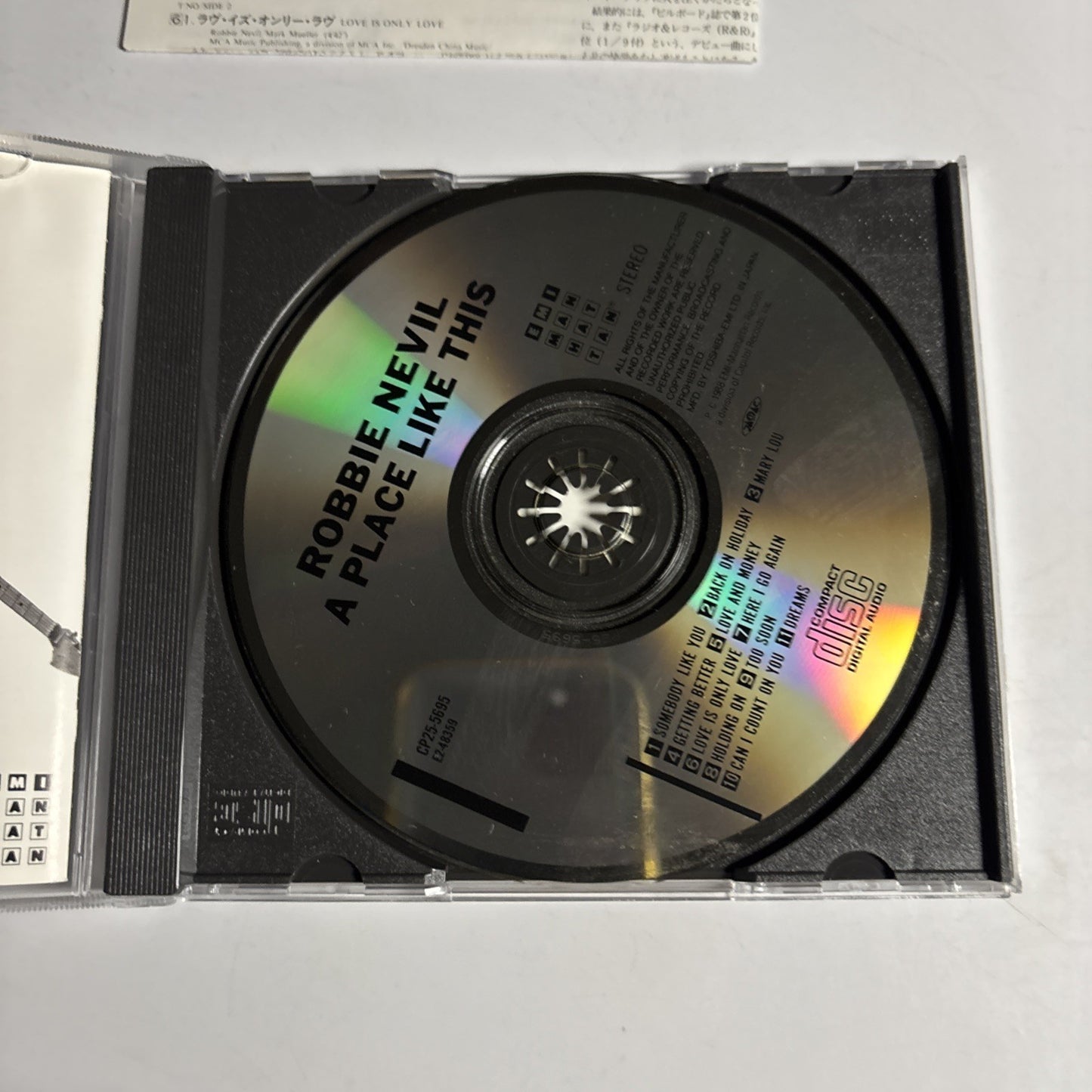 Robbie Nevil – A Place Like This (CD, 1989) Japan CP25-5695