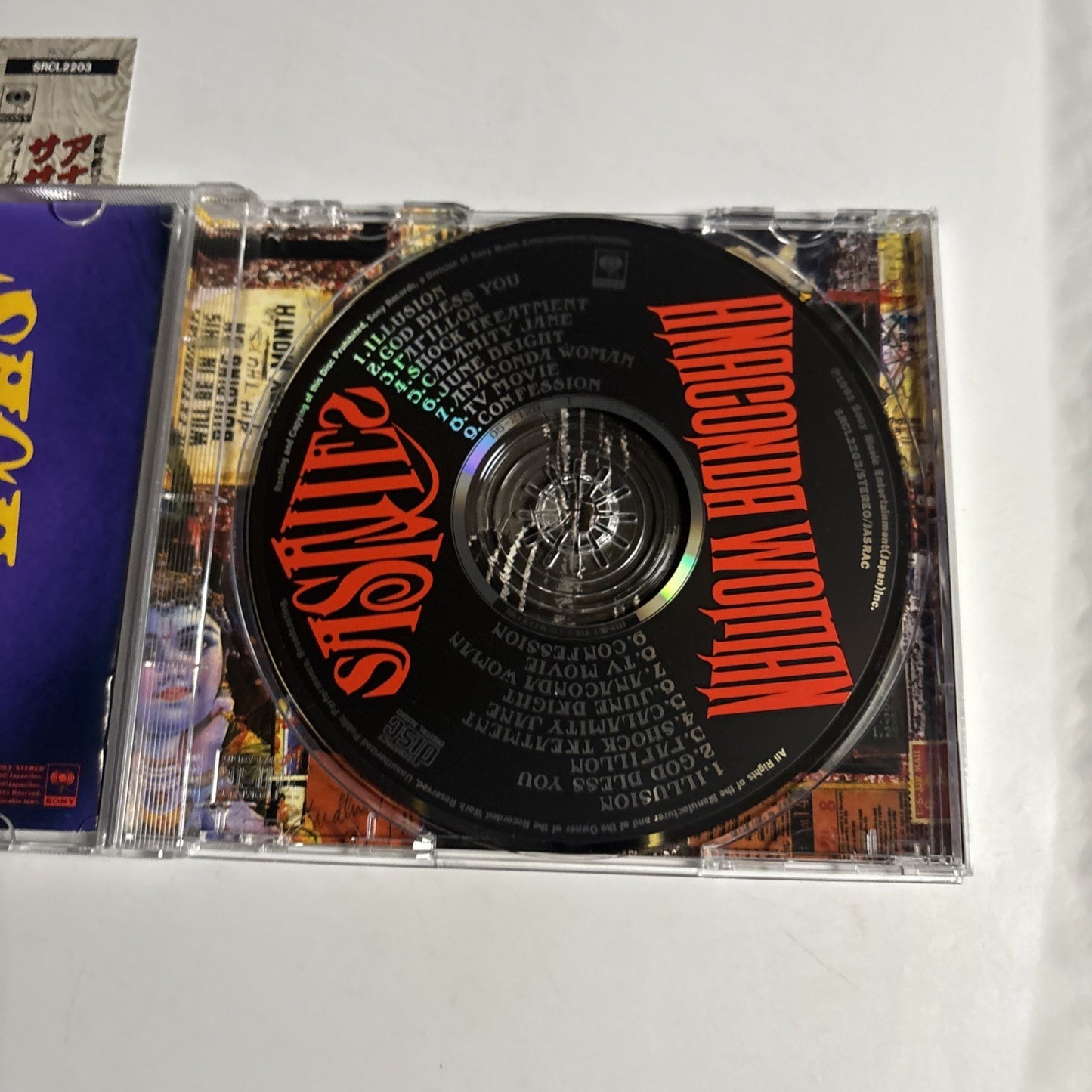 Sasajies – Anaconda Woman (CD, 1991) Japan obi SRCL 2203