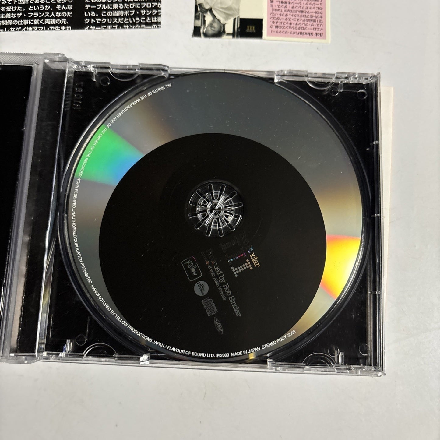 Bob Sinclar – III (CD, 2003) Japan Bonus Track Obi PUCY-5003