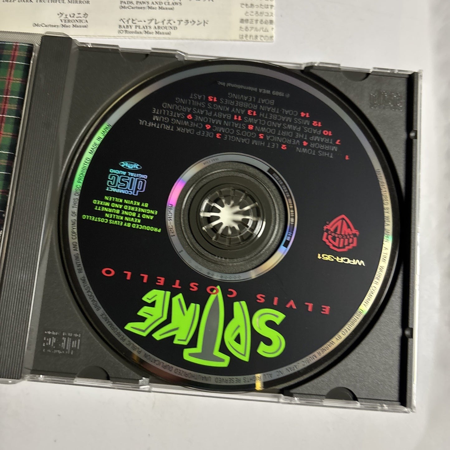 Elvis Costello – Spike (CD, 1995) Japan WPCR-351