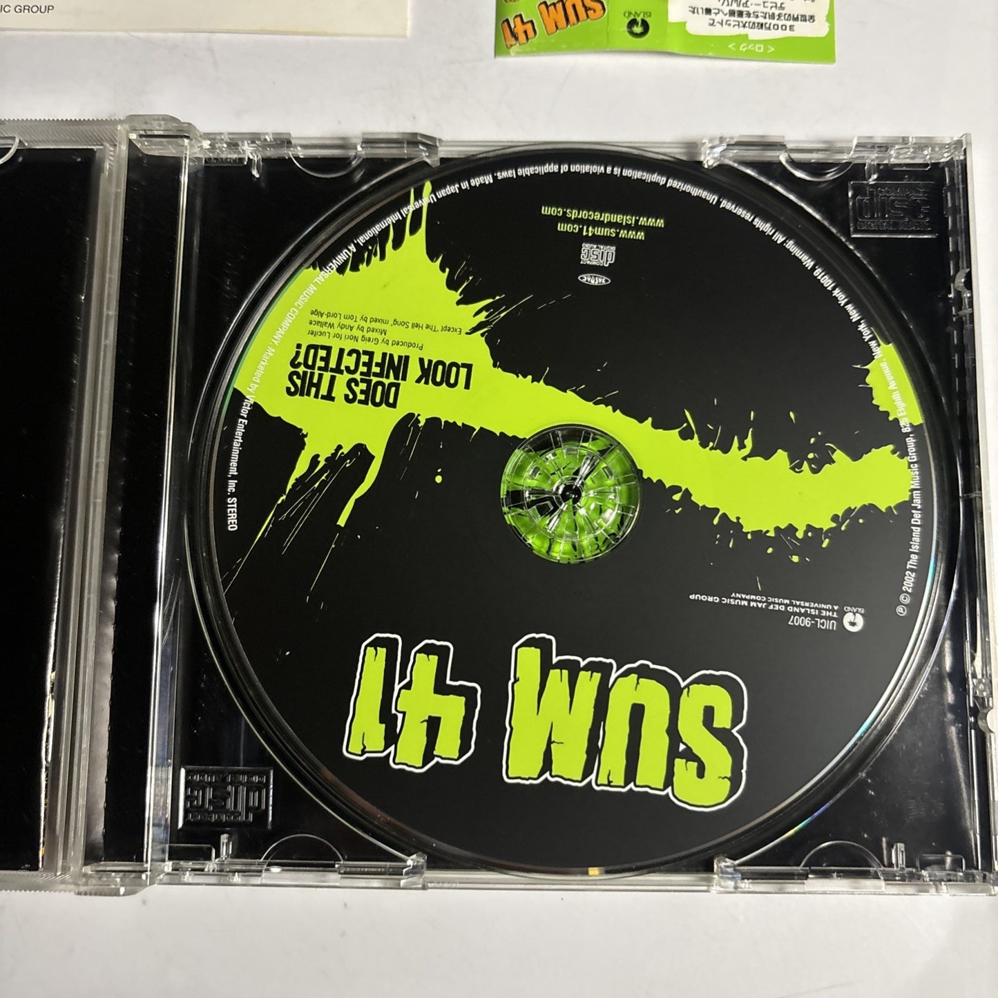 Sum 41 – Does This Look Infected? (CD, 2002) Japan Bonus Track Obi UICL-9007