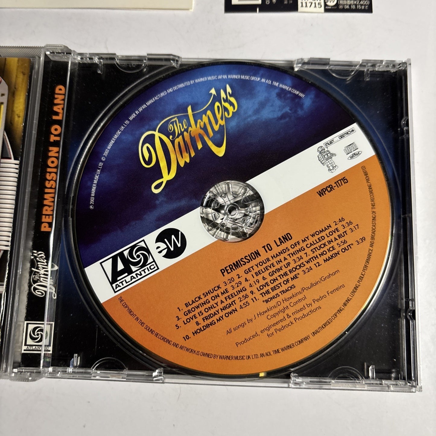 The Darkness – Permission To Land (CD, 2003) Japan obi WPCR-11715